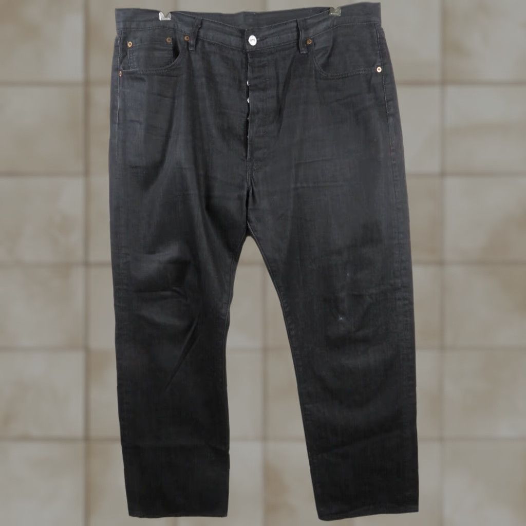 Levi's VINTAGE Levi's 501 Button FLY Straight Jeans Black 40x32 Men Regular Denim 90s/2000s Mens Size US 40 / EU 56 - 1 Thumbnail