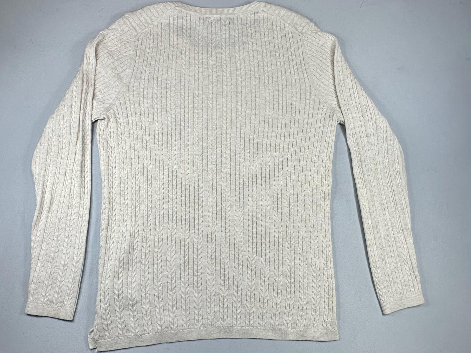 Tommy Hilfiger Tommy Hilfiger Cable Knit Pullover Sweater White Mens Large Size US L / EU 52-54 / 3 - 2 Thumbnail
