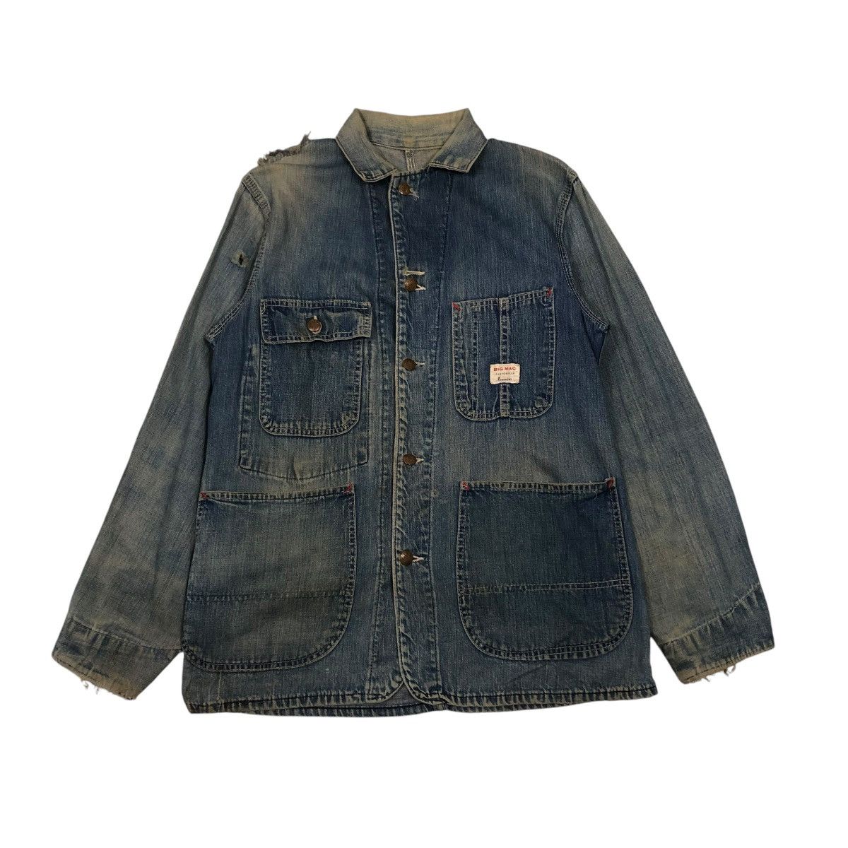 Work Jacket Big Mac Denim Jacket Vintage Big Mac Workwear Denim