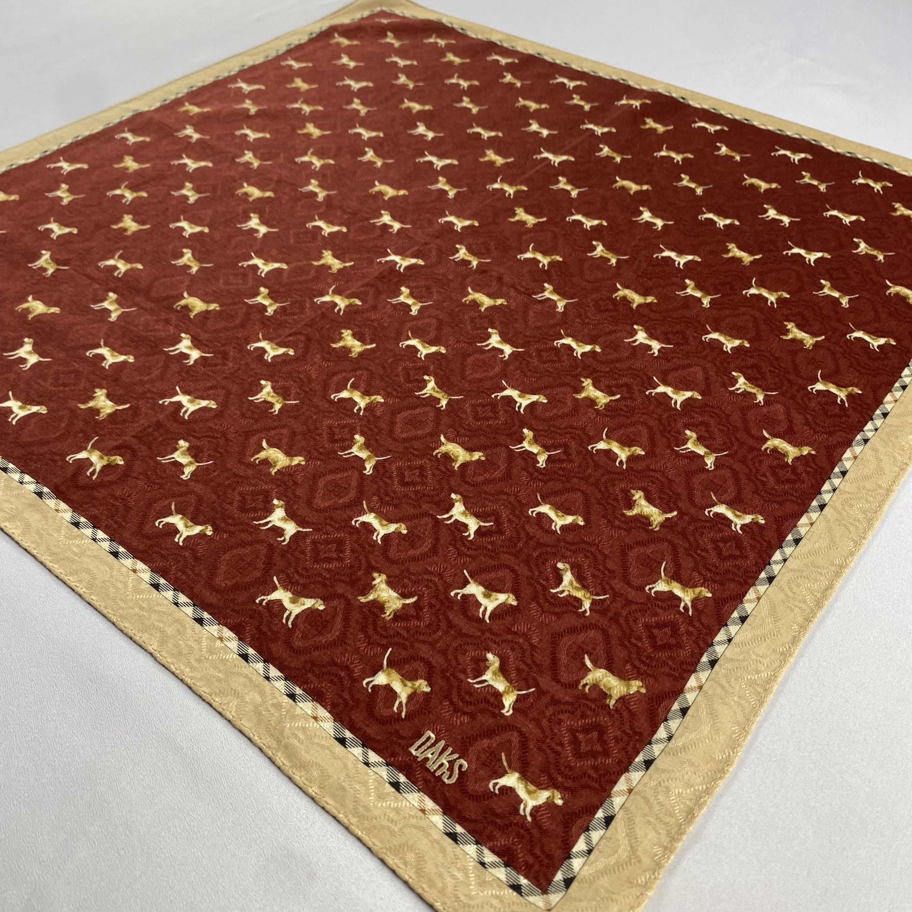 DAKS × Vintage Daks London Bandana/ Handkerchief / Neckerchief-P1285 Size ONE SIZE - 2 Thumbnail
