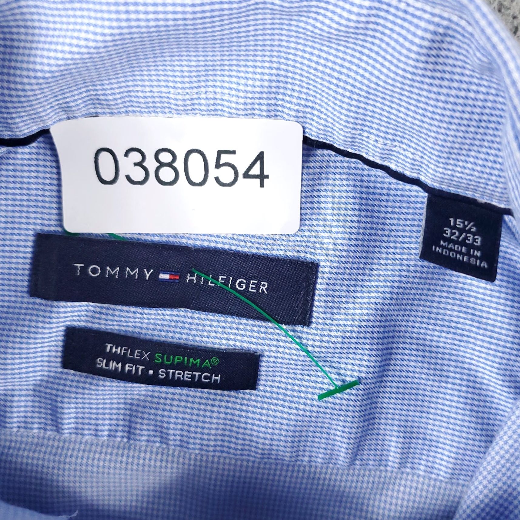 Tommy Hilfiger Tommy Hilfiger Blue Dress Shirt Mens 15.5 Long Sleeve Button Up Size 40R - 8 Thumbnail