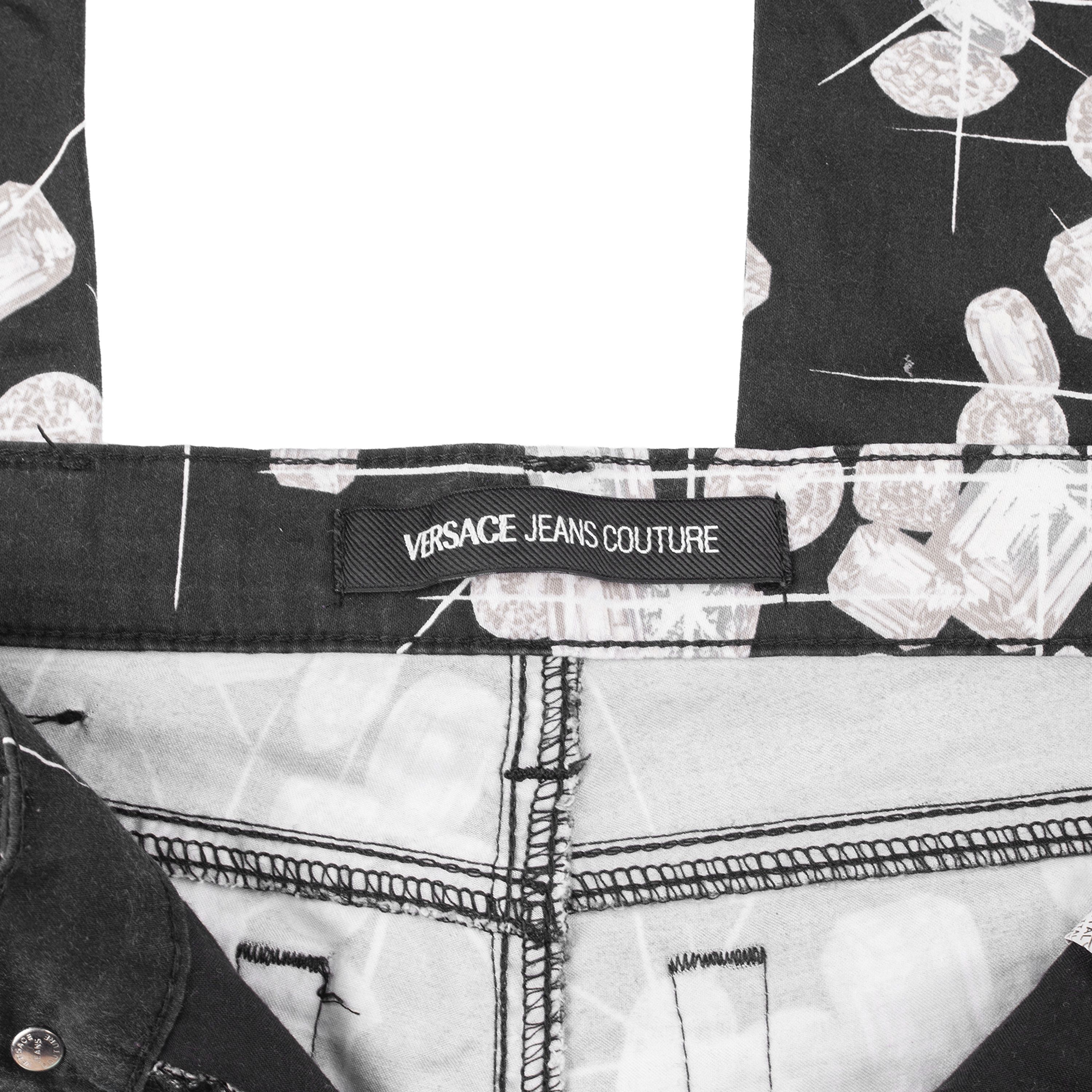 Versace Jeans Couture Versace Jeans Couture Vintage Black Diamond Pants Size 27" / US 4 / IT 40 - 7 Thumbnail