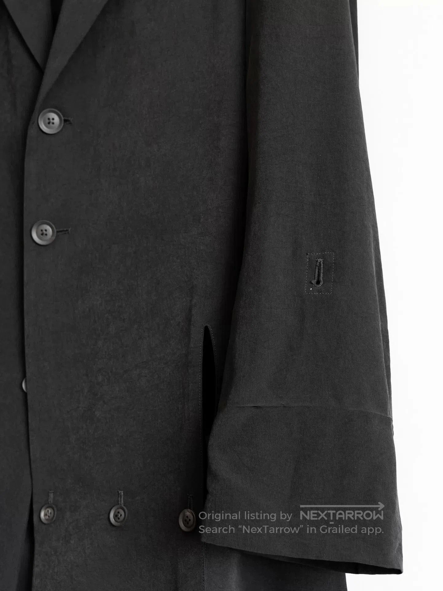 Yohji Yamamoto asymmetrical black acetate coat by yohji yamamoto. Size US M / EU 48-50 / 2 - 5 Thumbnail