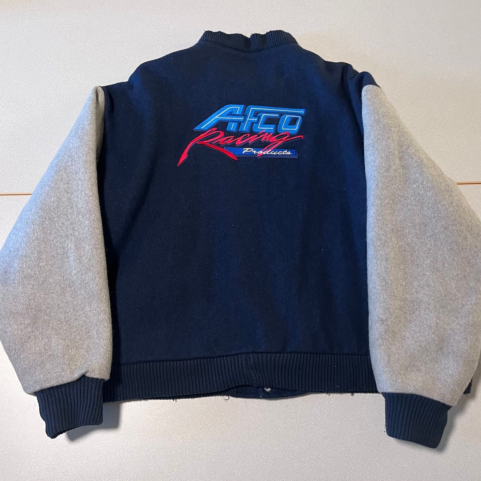 Japanese Brand True vintage AFCO Racing Wool Varsity Jacket – USA Made Size US L / EU 52-54 / 3 - 2 Thumbnail