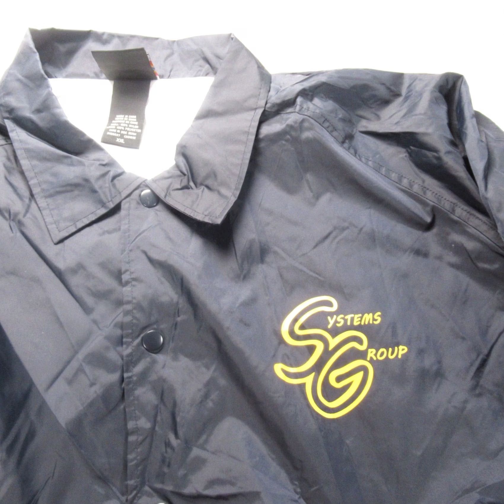 Dickies Dickies Work Nylon Jacket Men 2XL Blue SG Logo Collared Snap Front Rain Coat Windproof Waterproof Jacket Mens Size US XXL / EU 58 / 5 - 6 Thumbnail