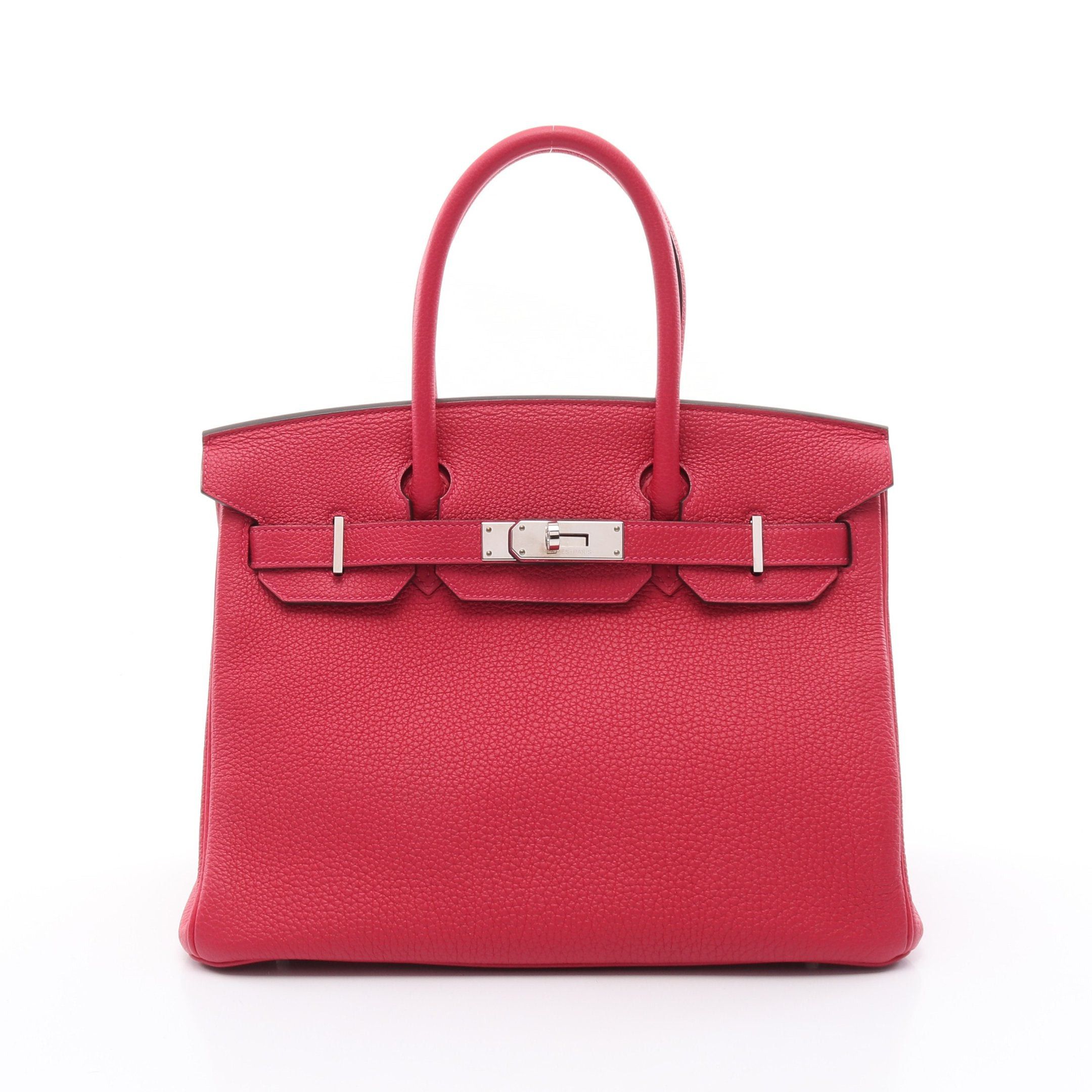 Hermes Hermes Birkin 30 Raspberries Handbag Togo Pink Purple Silver Hardware Z Stamp Size ONE SIZE - 1 Thumbnail