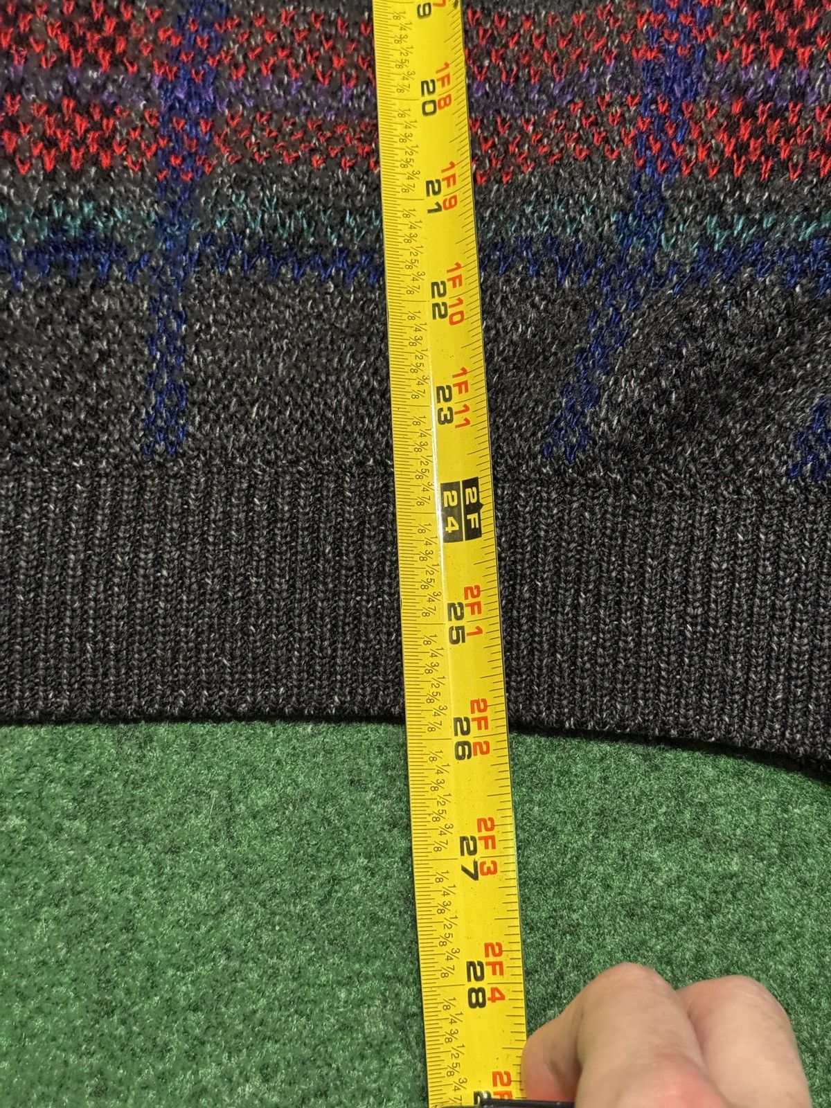 Jantzen Vintage 90s Jantzen Plaid Retro Grandpa Knit L/XL Sweater Size US L / EU 52-54 / 3 - 7 Thumbnail