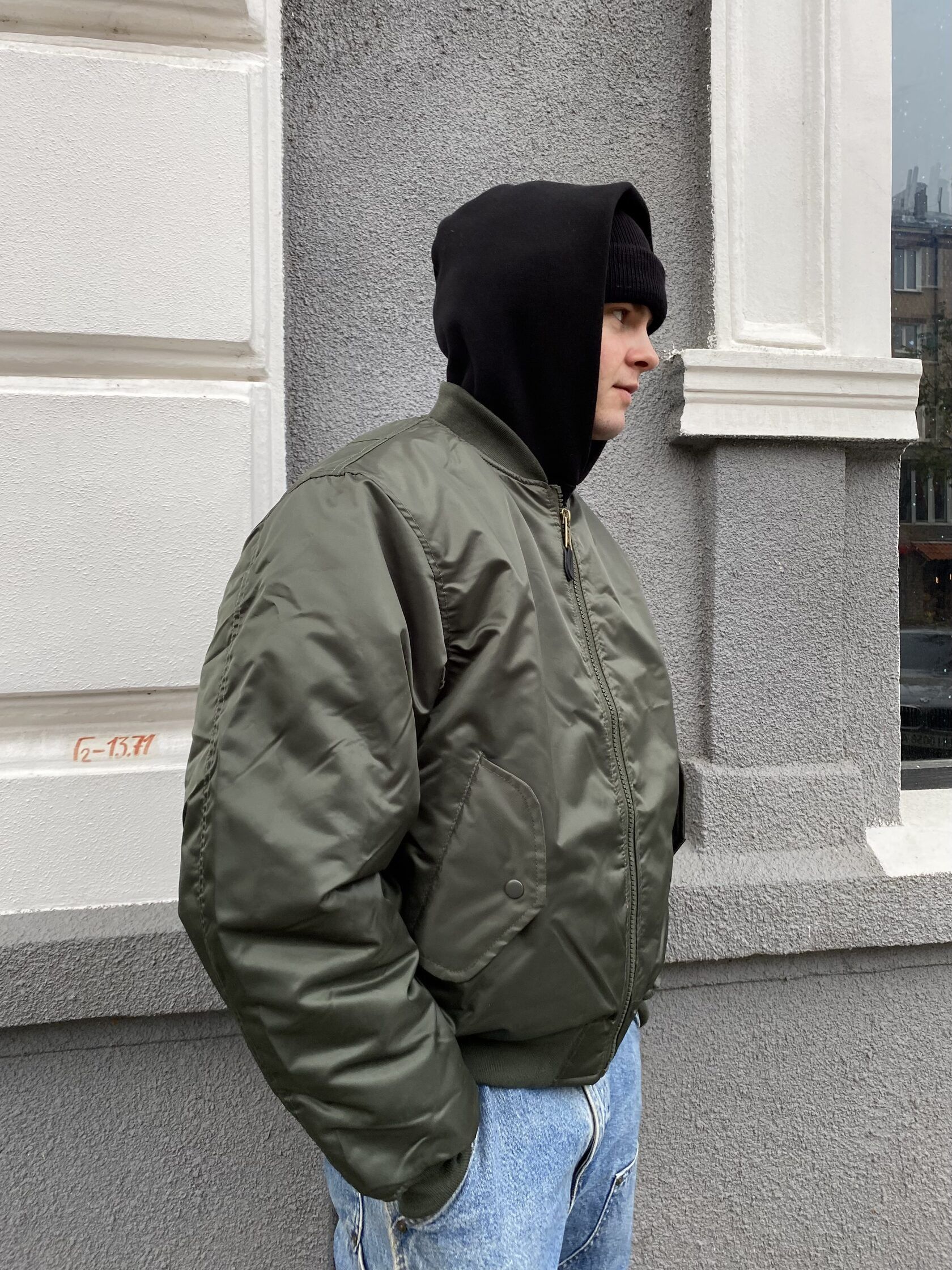 Other MA-1 bomber jacket khaki military y2k ulika unknwn Size US M / EU 48-50 / 2 - 5 Thumbnail