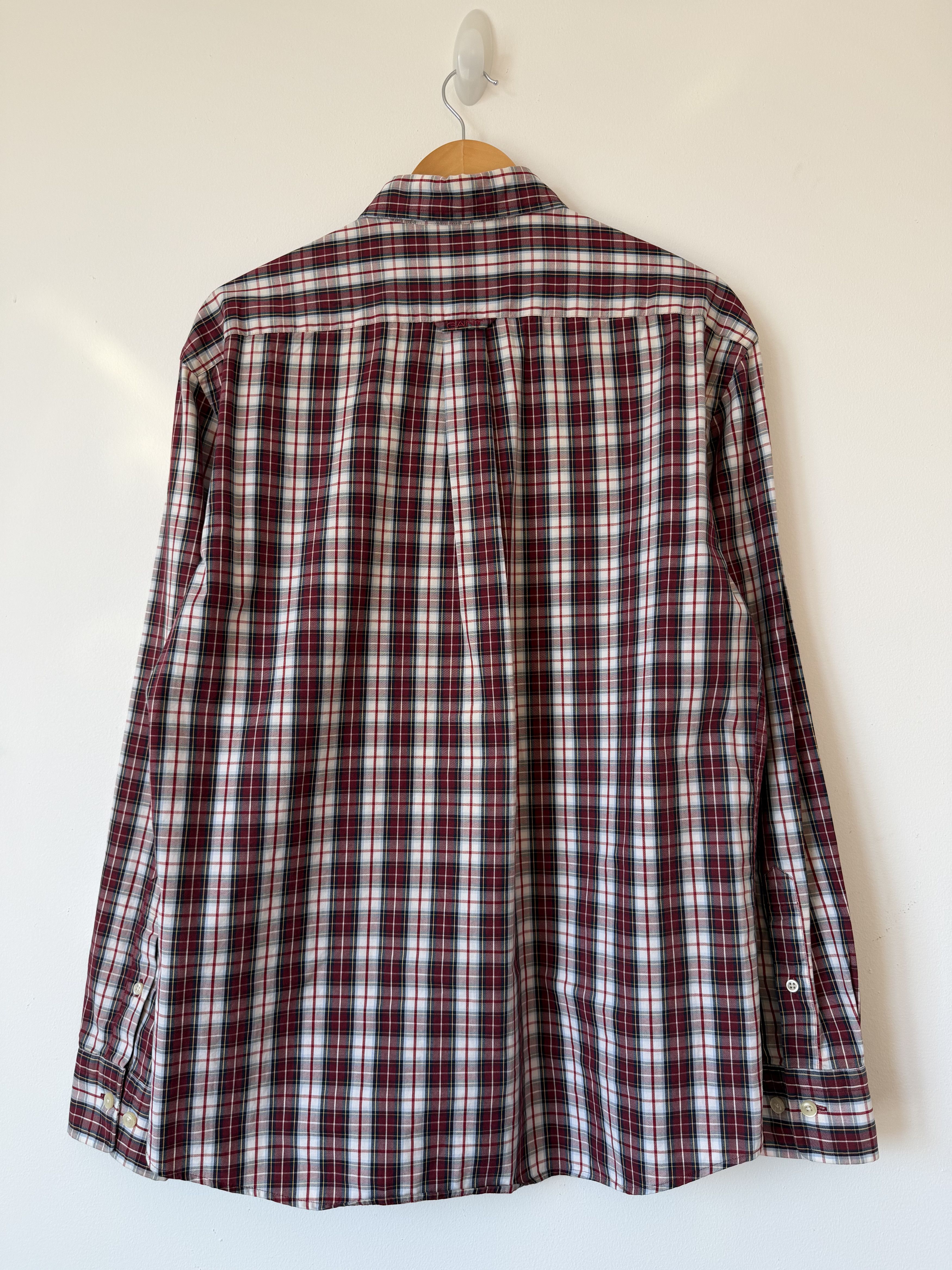 Gant GANT Rugger Plaid Button Down Shirt Medium Red Navy Size US M / EU 48-50 / 2 - 2 Thumbnail
