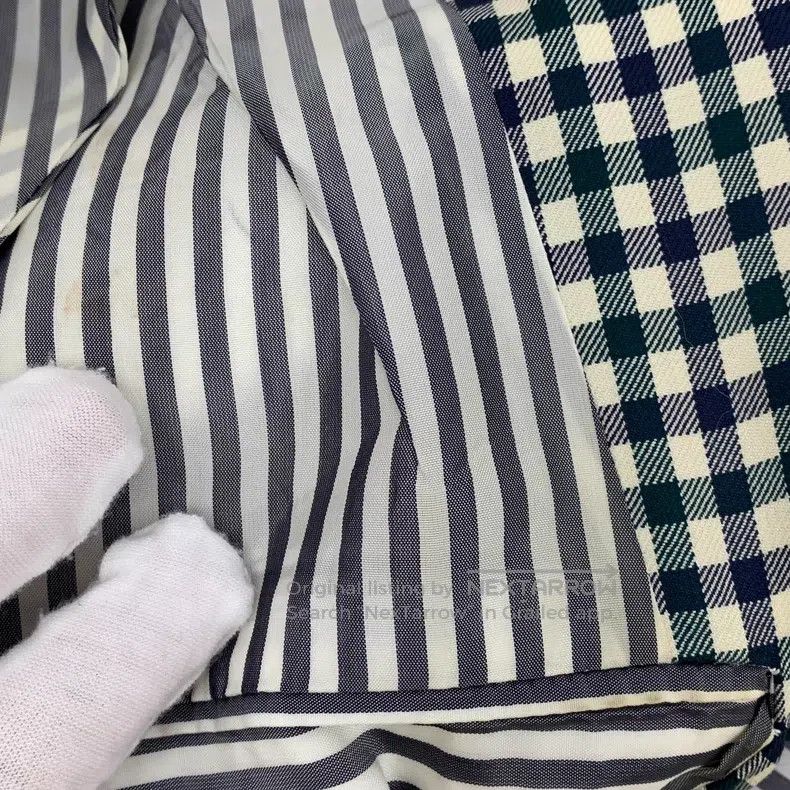 Thom Browne Thom Browne Color Block Wool Lapel Single Breasted Jacket Size US XS / EU 42 / 0 - 8 Thumbnail