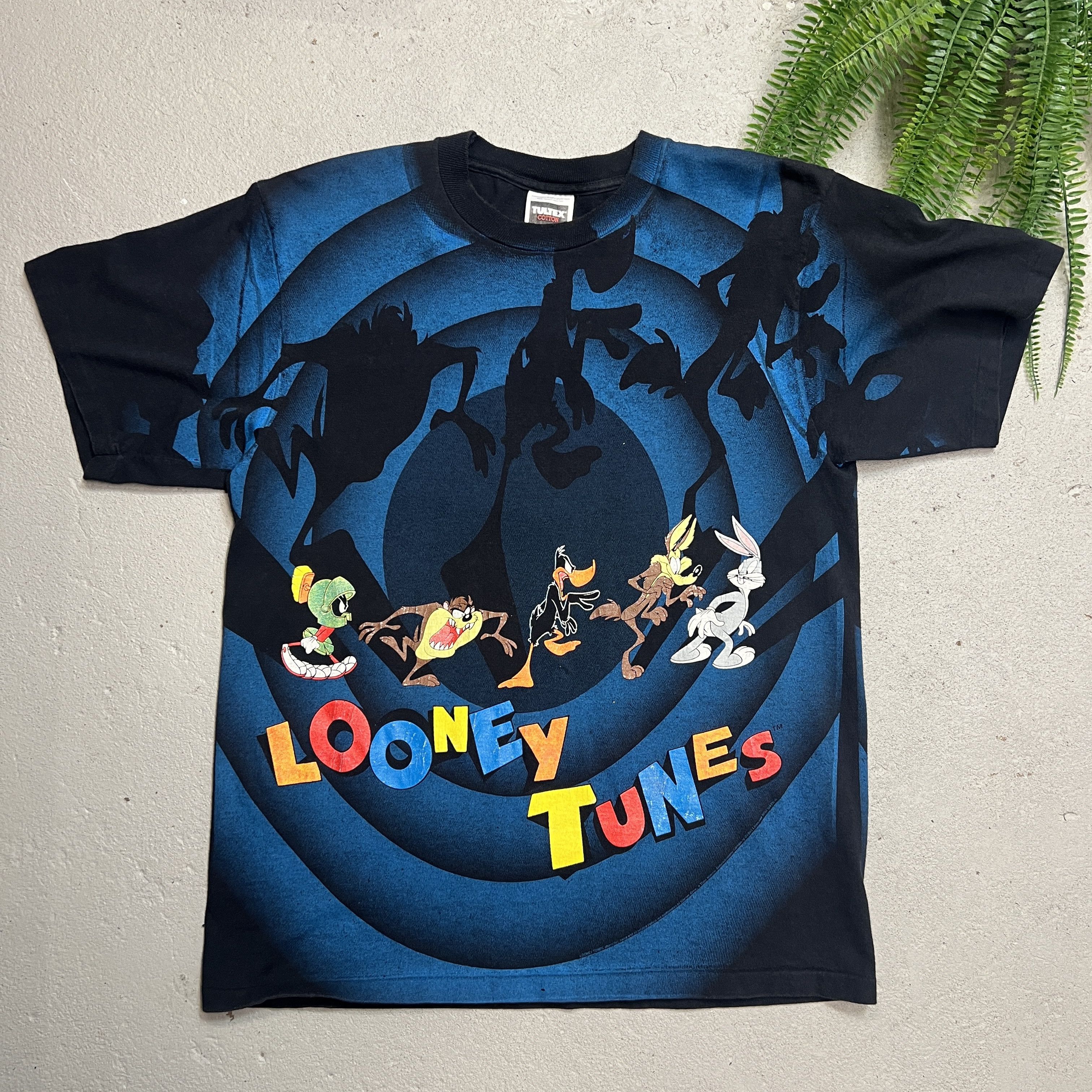 1992 Looney Tunes Full Print AOP Spiral Promo Tee