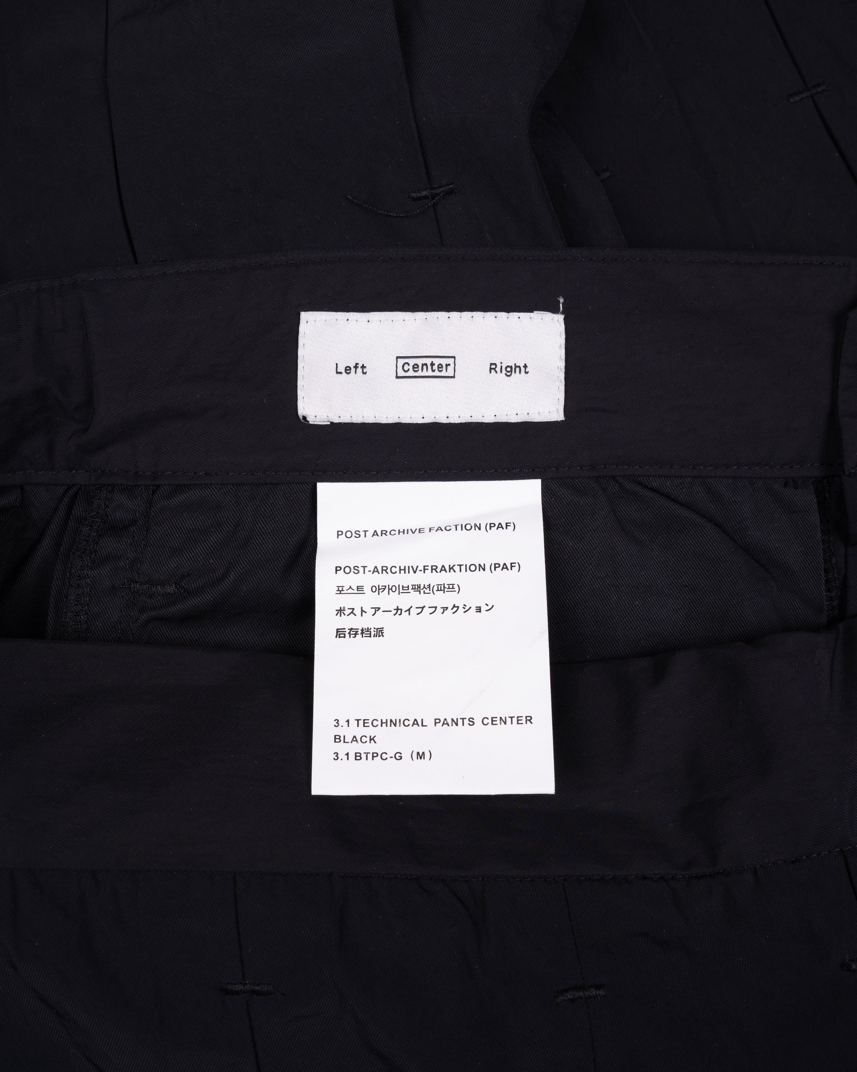POST ARCHIVE FACTION (PAF) Post Archive Faction 3.1 Technical Trousers Black Size US 30 / EU 46 - 6 Thumbnail