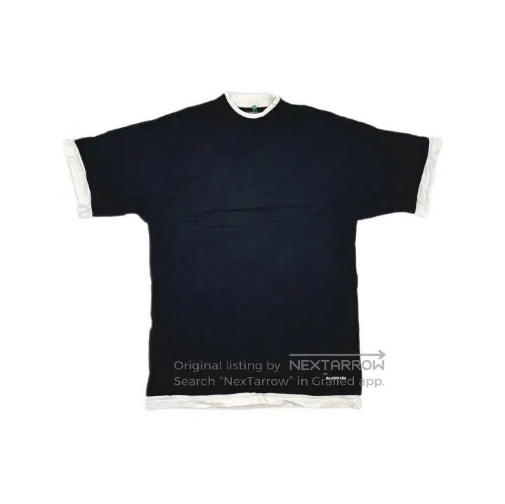 Balenciaga Balenciaga Black Color Block Short Sleeve T. Size US S / EU 44-46 / 1 - 2 Thumbnail