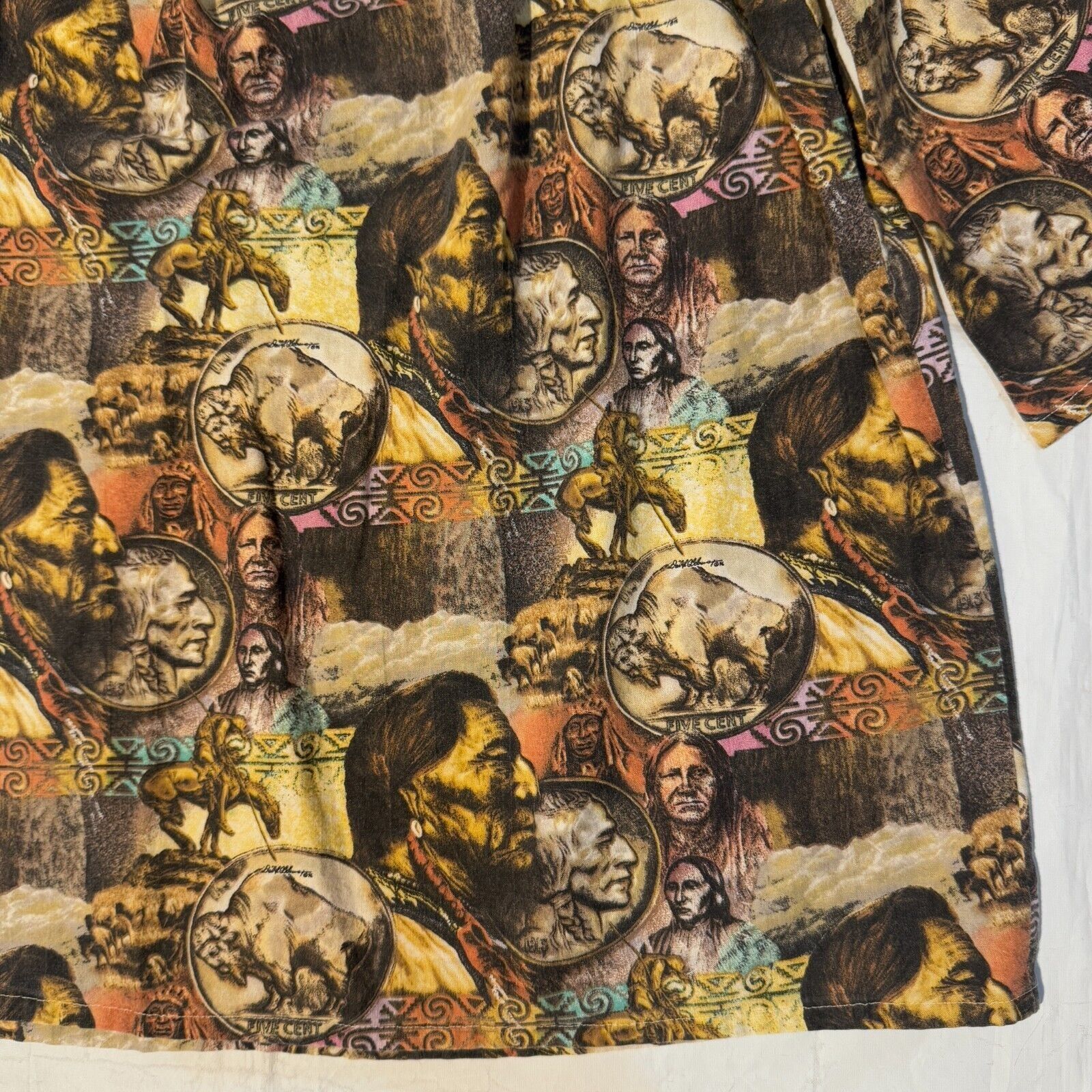 Other Buffalo Nickel Indian Head Womens Blouse Top Samll S Square Size S / US 4 / IT 40 - 2 Thumbnail