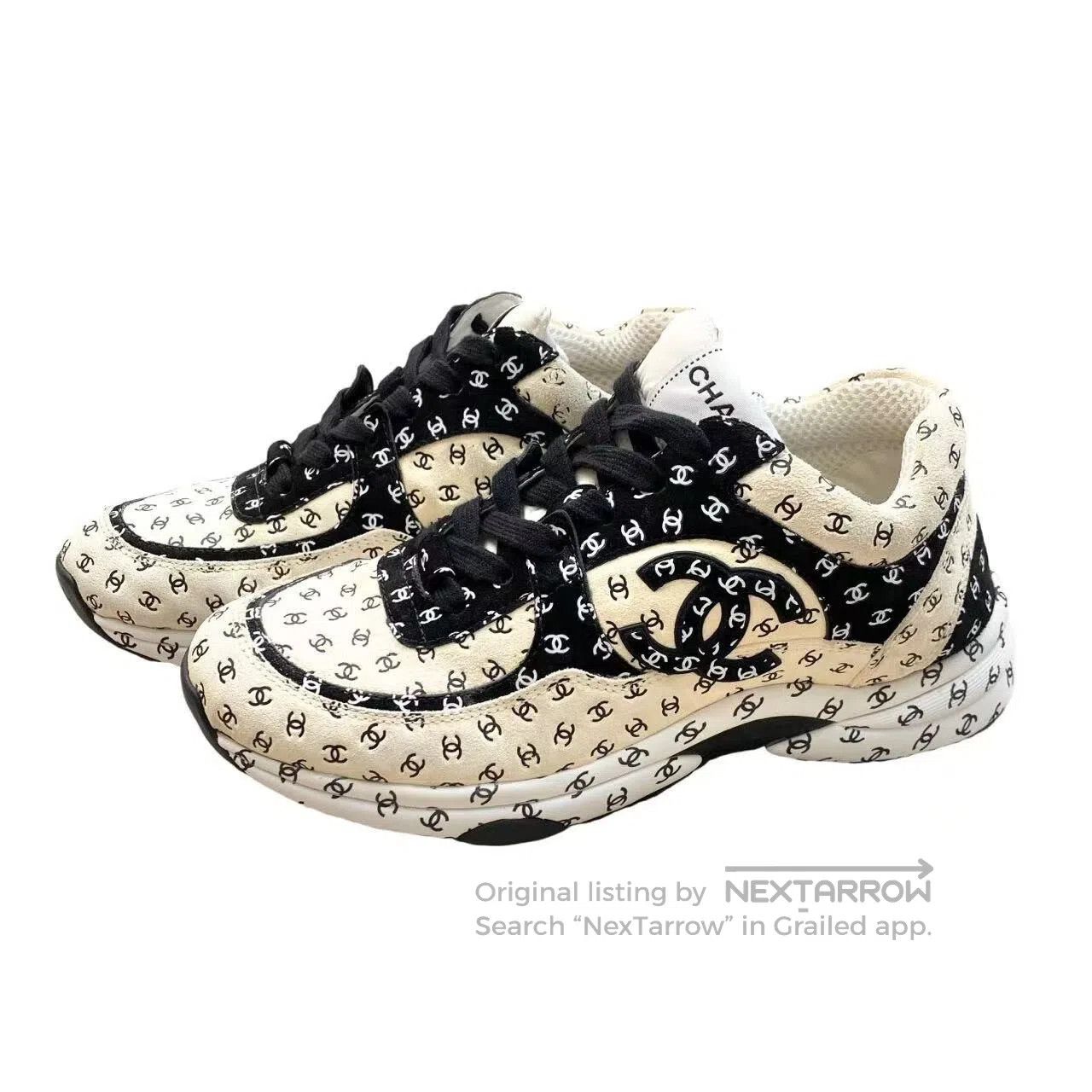 Chanel Chanel Dark patterns are all over the logo sneakers| Size US 7.5 / IT 37.5 - 1 Thumbnail