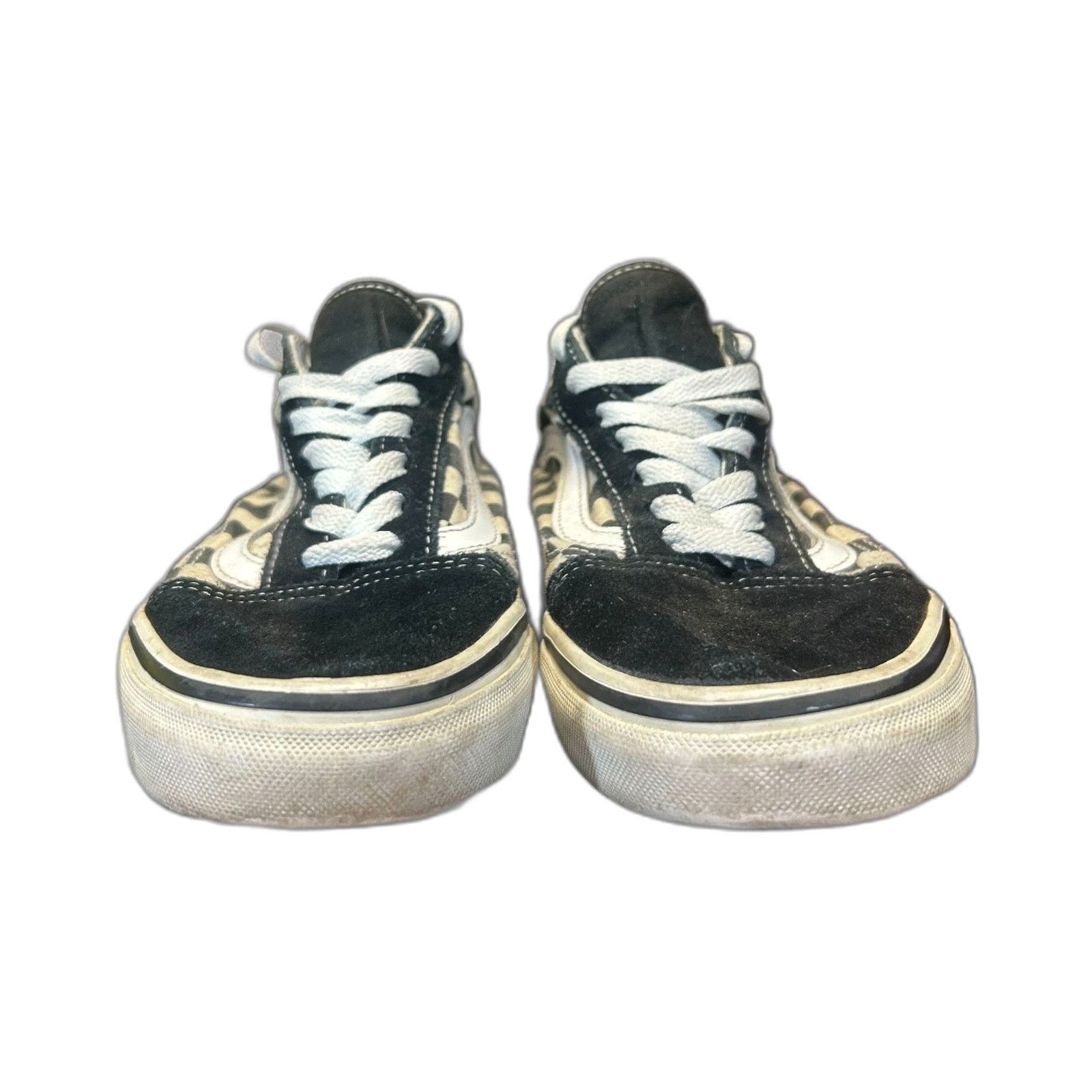 Vans Vans Old Skool Low Top Blue White Checkered Sneakers Women's Size US 7.5 / EU 40-41 - 3 Thumbnail