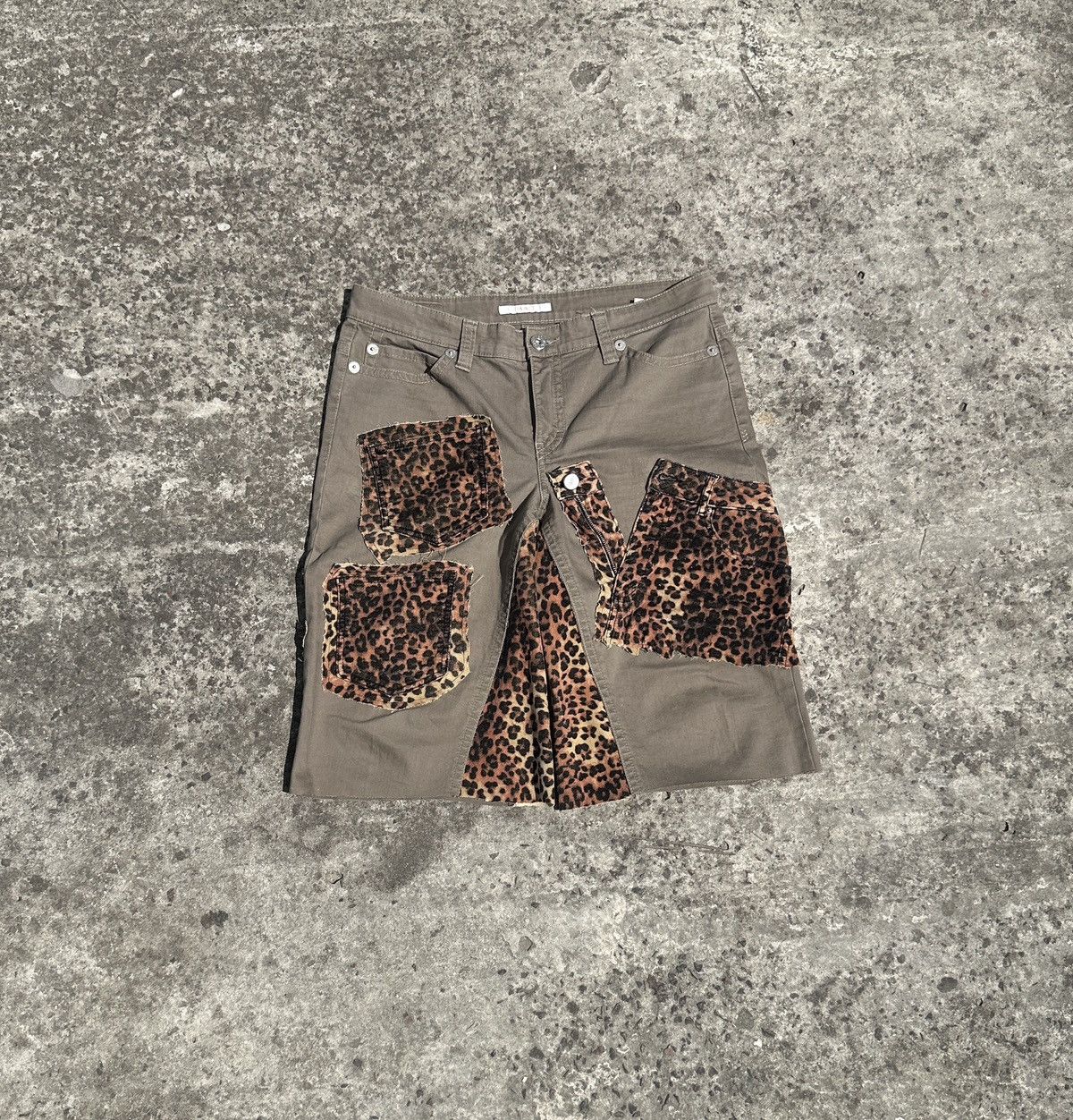 Other Vintage Leopard Jeans Shorts Rare Streetwear Casual L Custom Size US 34 / EU 50 - 3 Thumbnail