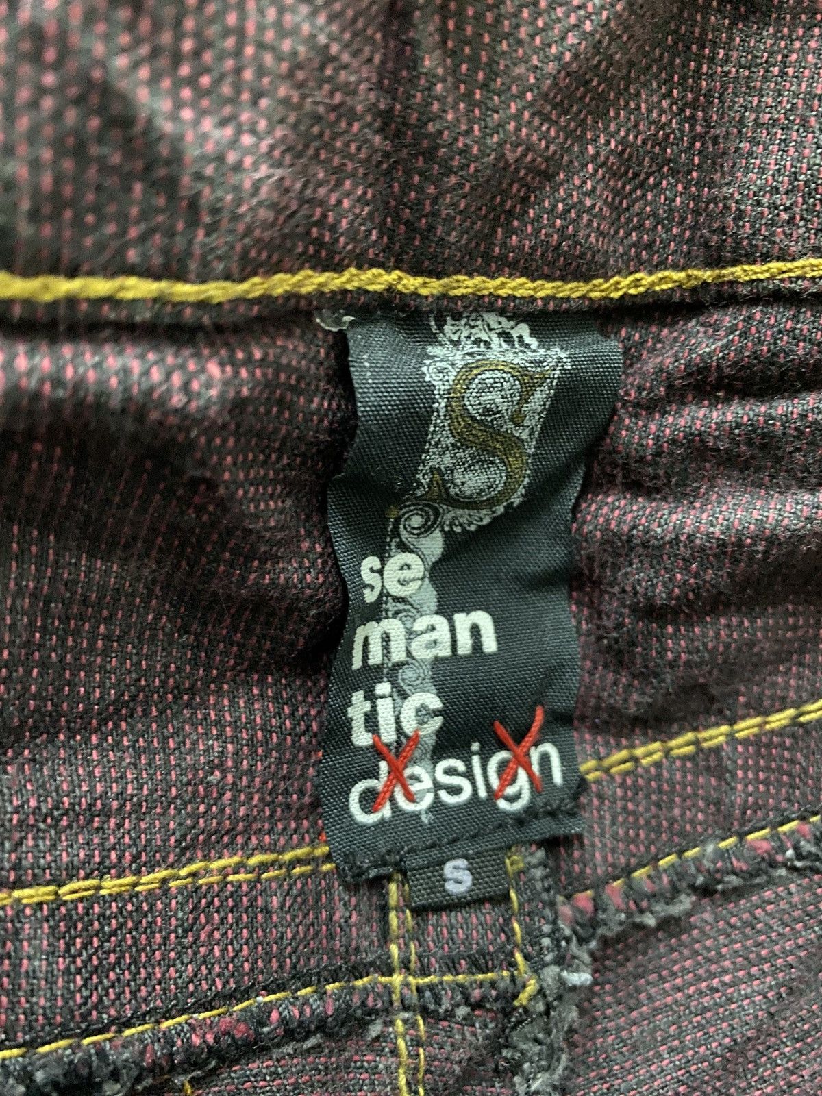 14th Addiction × Japanese Brand × semanticdesign SEMANTIC DESIGN Whisker Denim Jeans MultiPocket Bootcut Size US 32 / EU 48 - 13 Thumbnail