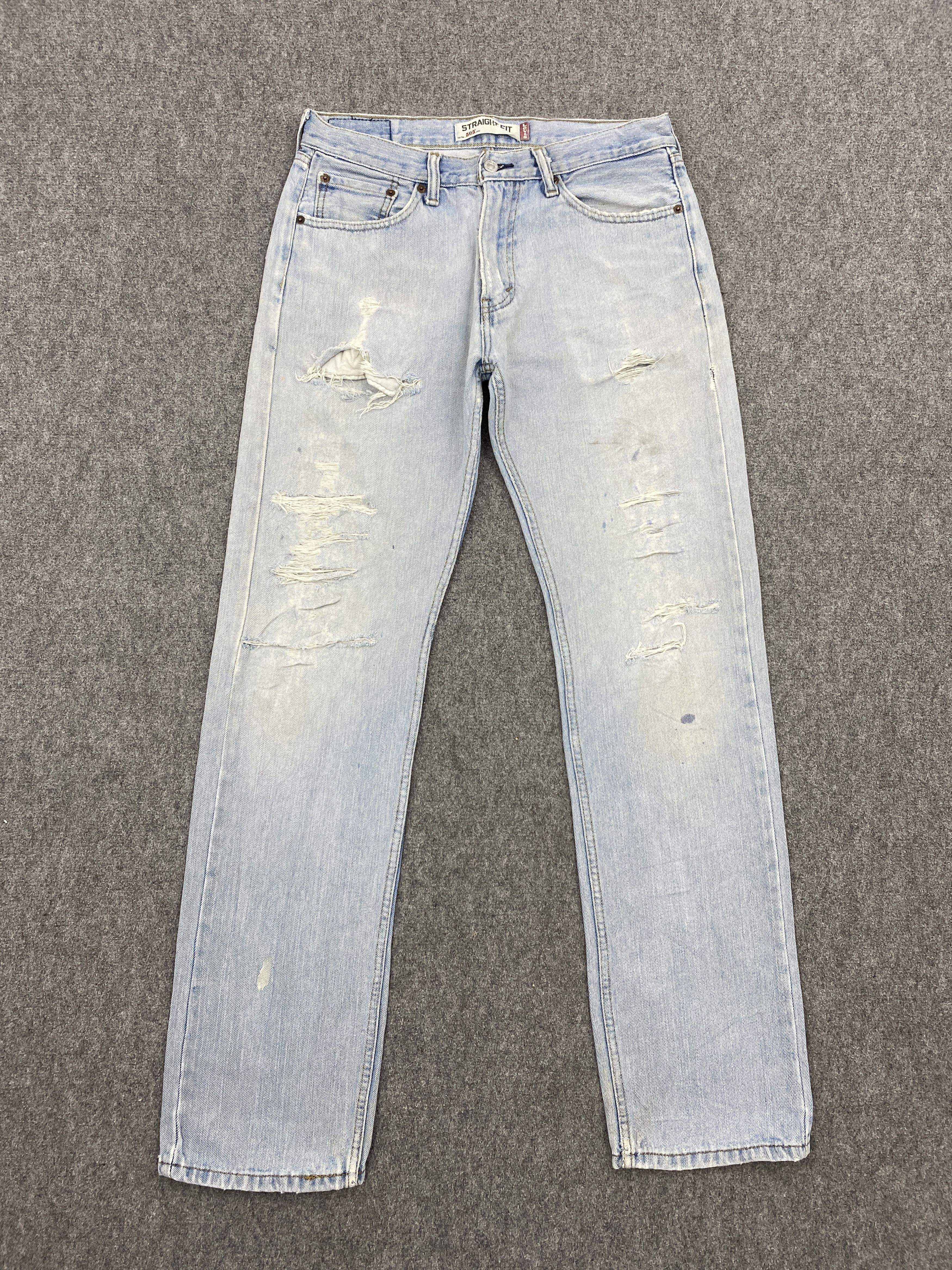 Levi's × Vintage Distressed Vintage Levis 505 Light Wash Jeans DP2682 Size US 31 - 1 Thumbnail