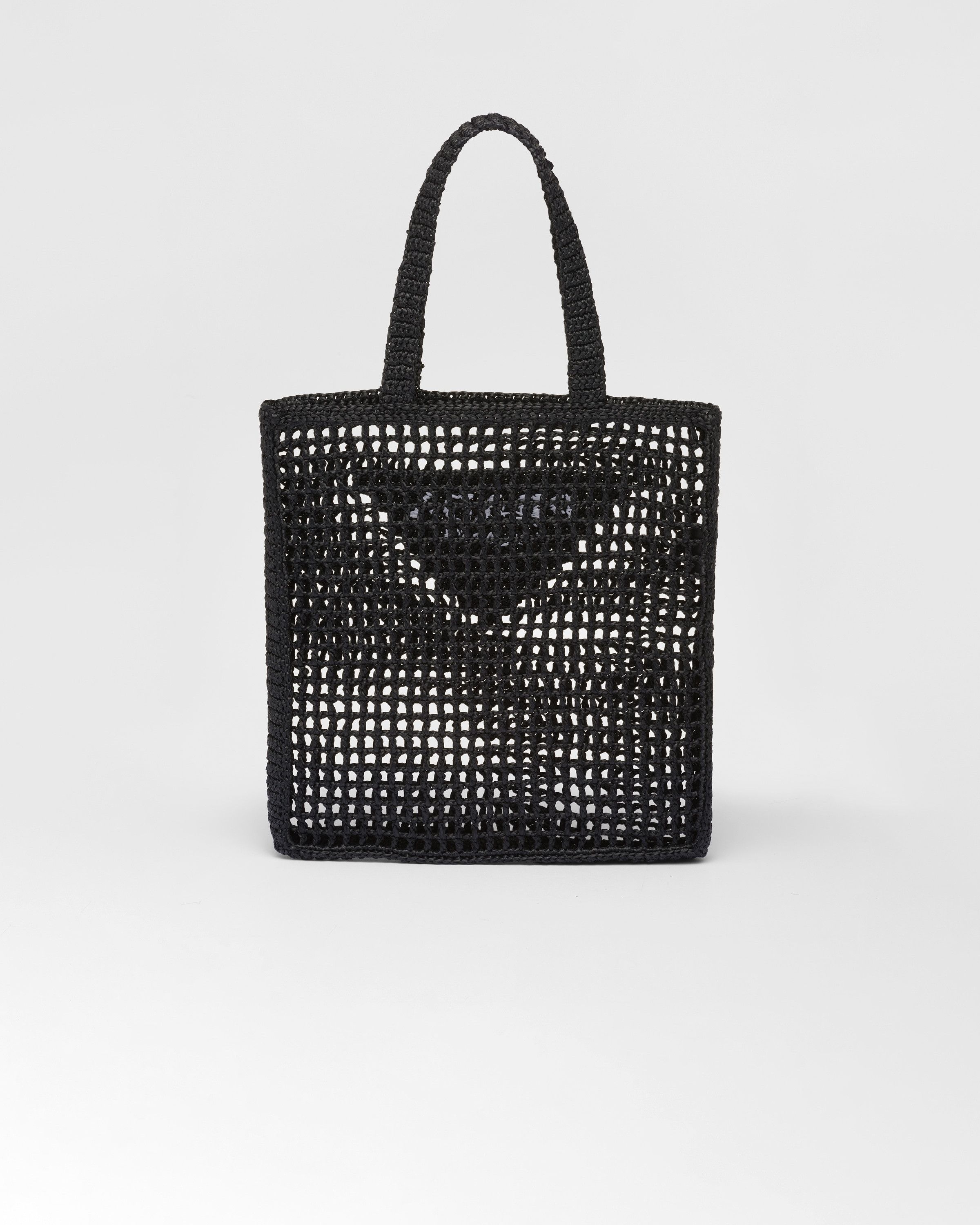 Prada o1bcso1str1025 Size: OS / Crochet Tote Bag in Black Size ONE SIZE - 4 Thumbnail