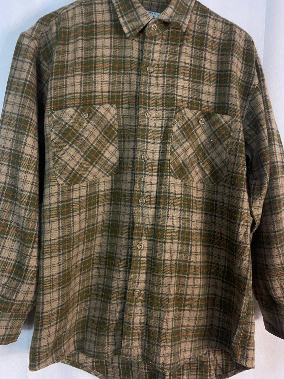 Flannel × Vintage Greatoutwear tis wool flannel button up shirt Size US L / EU 52-54 / 3 - 4 Thumbnail