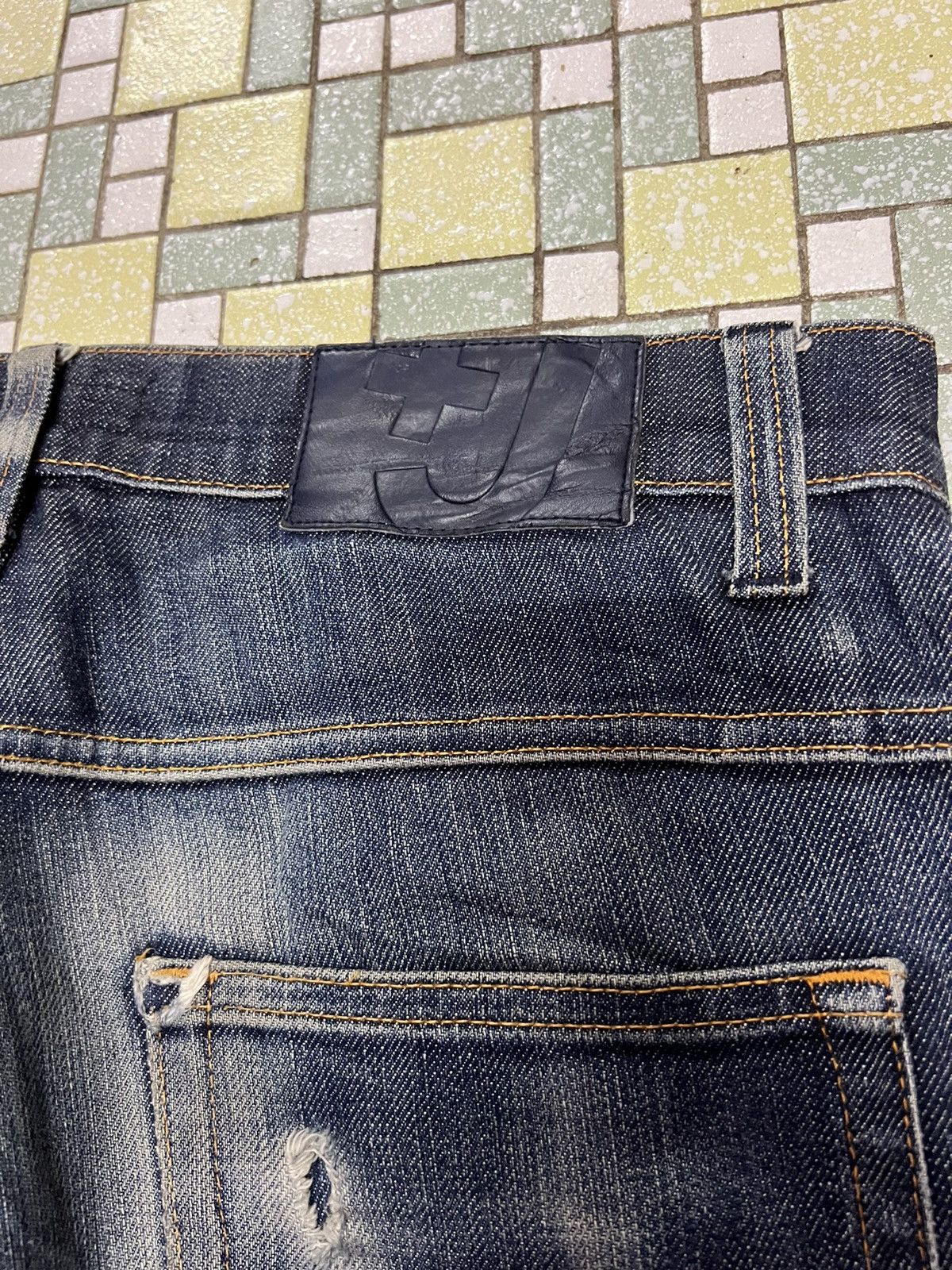 Jil Sander UNIQLO JIL SANDER Selvedge Distressed Denim Jeans Size US 32 / EU 48 - 8 Thumbnail