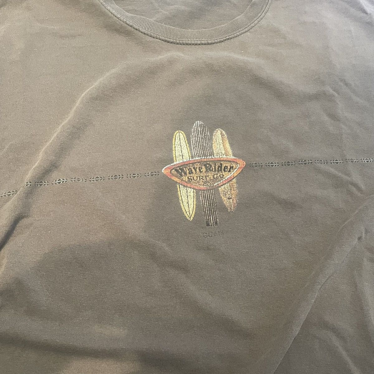 Vintage Vintage Wave Rider Surf Co Tee Guam Size US XL / EU 56 / 4 - 3 Thumbnail