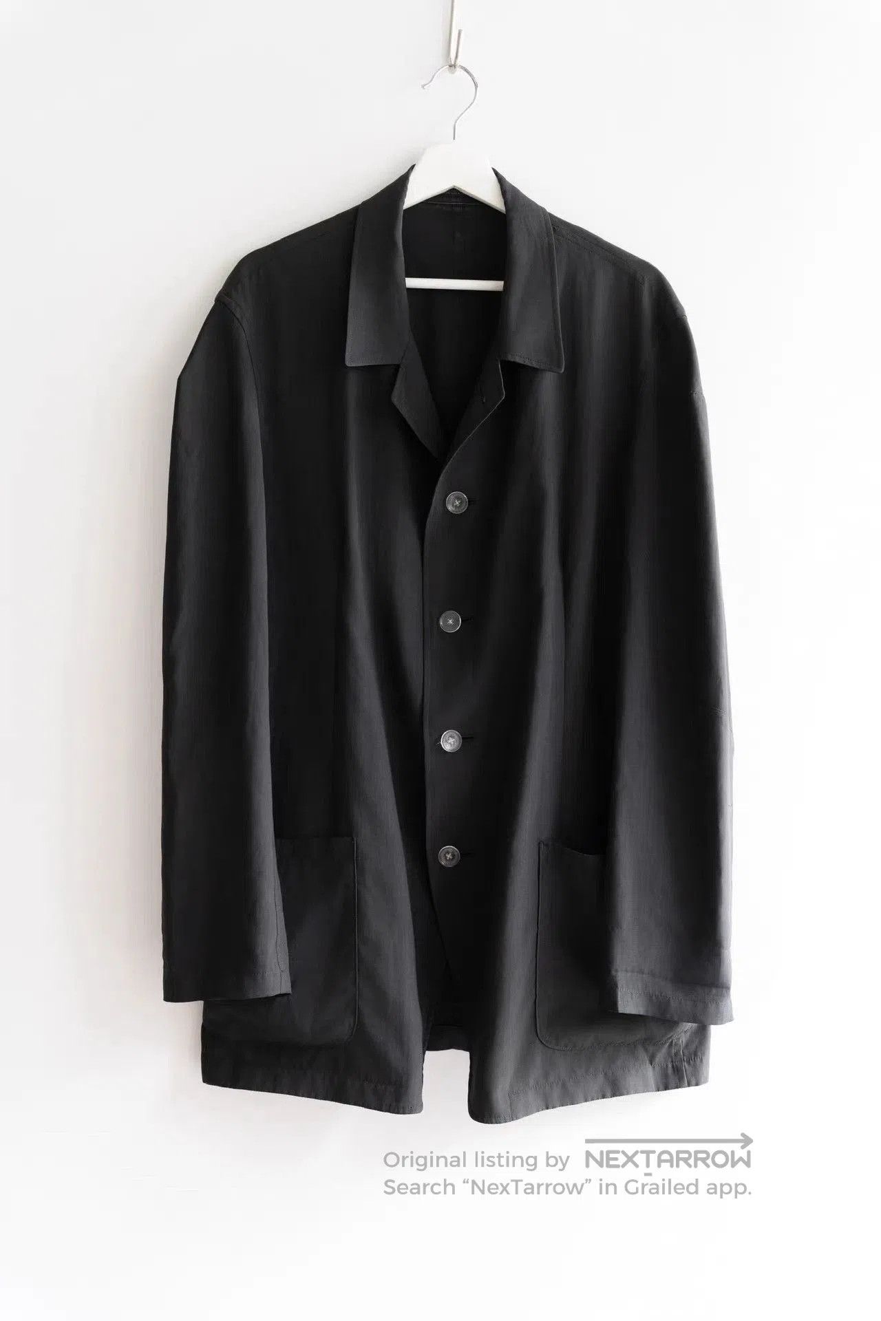 Yohji Yamamoto Black Button. Size US M / EU 48-50 / 2 - 1 Thumbnail