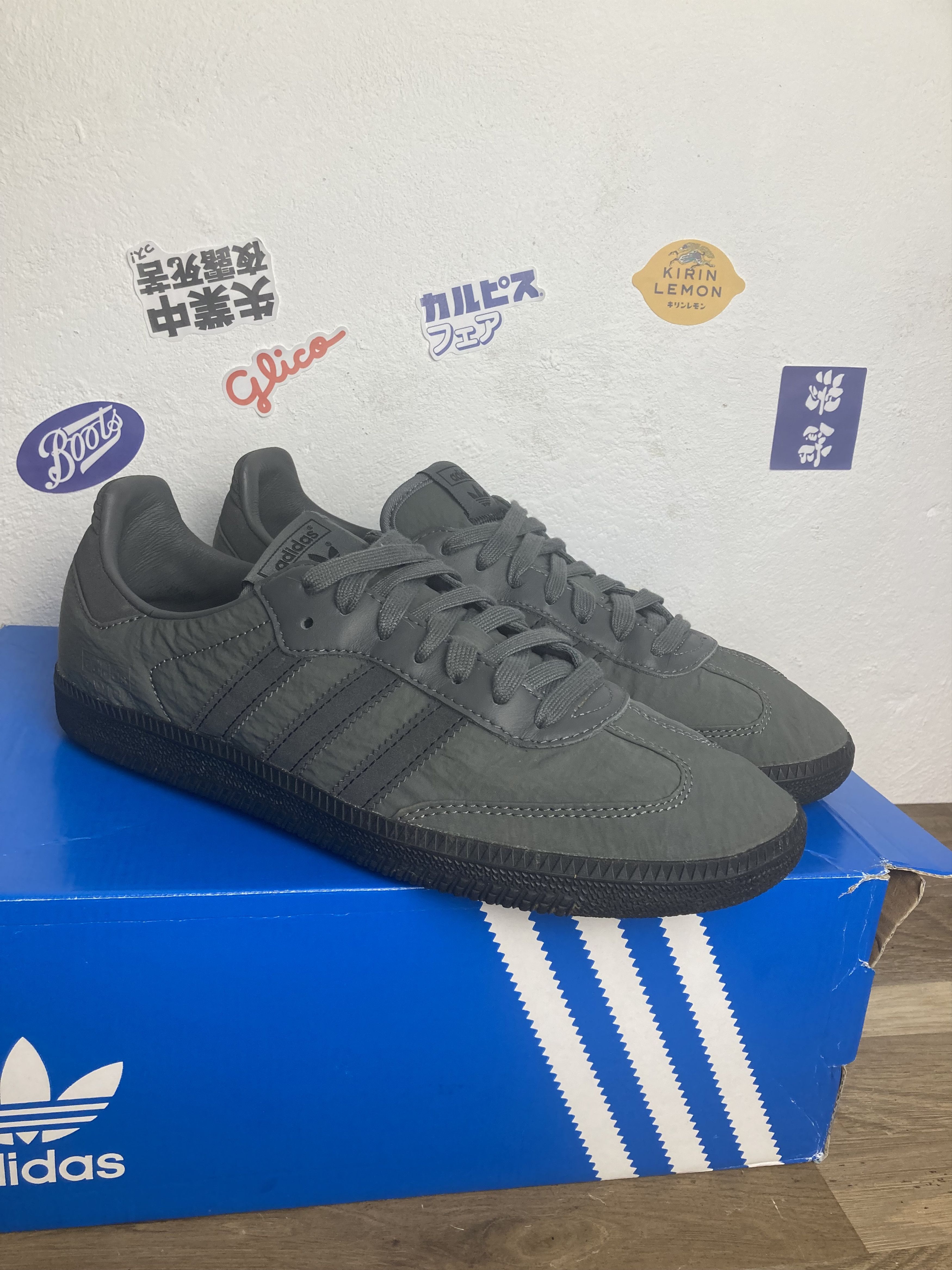 Adidas IH9993 adidas Originals Samba OG Grey Five Core Black US8.5 Size US 8.5 / EU 41-42 - 2 Thumbnail
