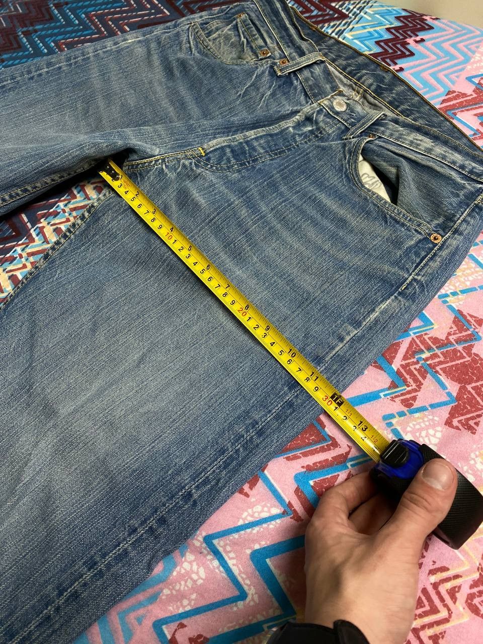 Levi's × Vintage VINTAGE Y2K LEVI'S 501 DARK WASH DENIM JEANS Size US 32 / EU 48 - 17 Thumbnail