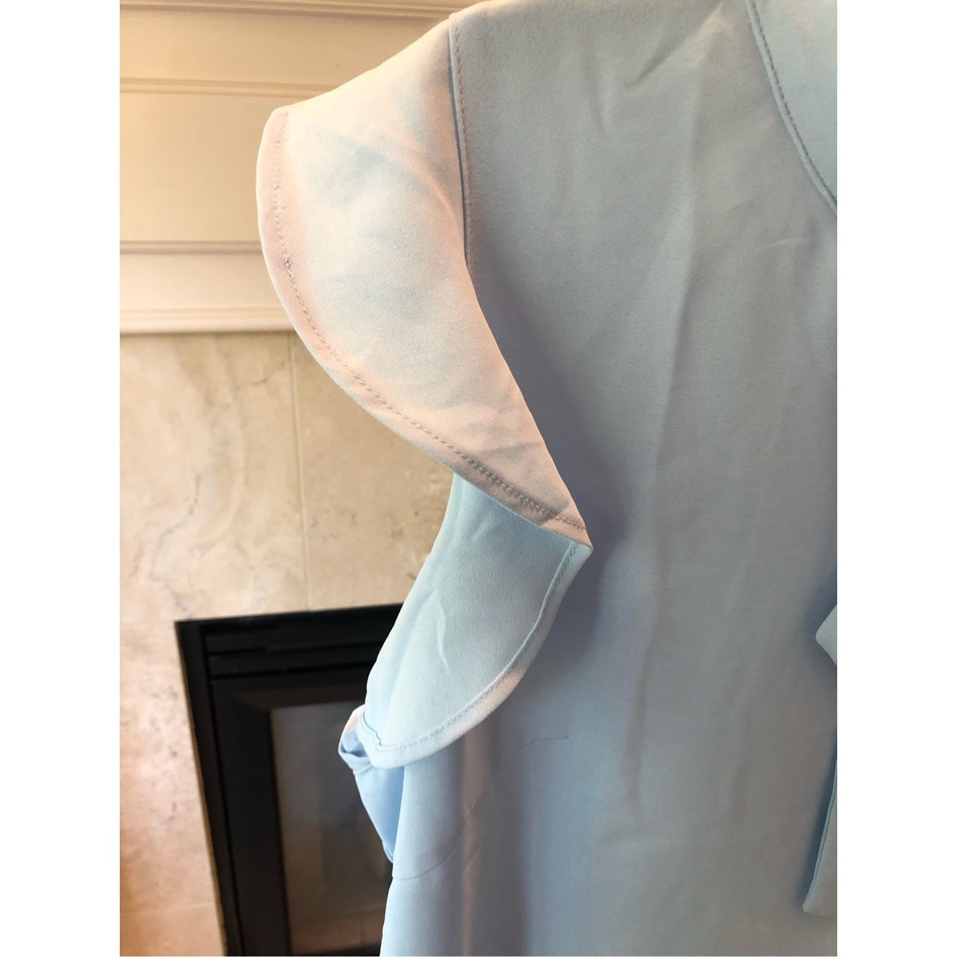 Other Wiholl Women’s Light Blue Ruffle Sleeve Tank Top Blouse Size Size XL / US 12-14 / IT 48-50 - 3 Thumbnail
