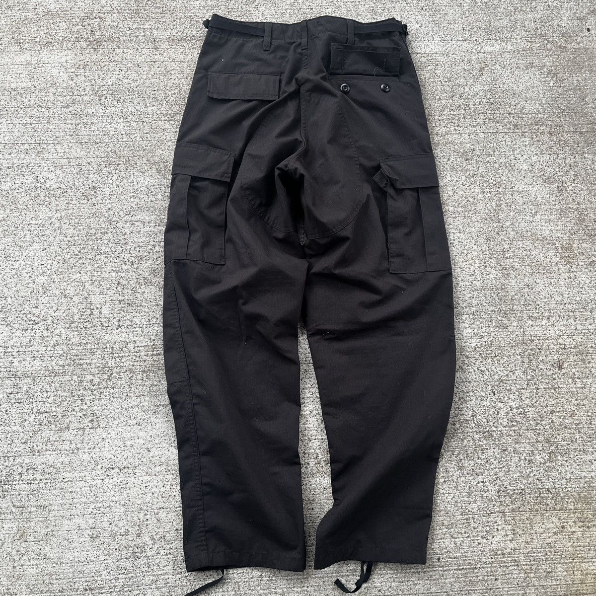 Vintage Vintage Black Military Cargo Pants 34x30 Size US 34 / EU 50 - 8 Thumbnail