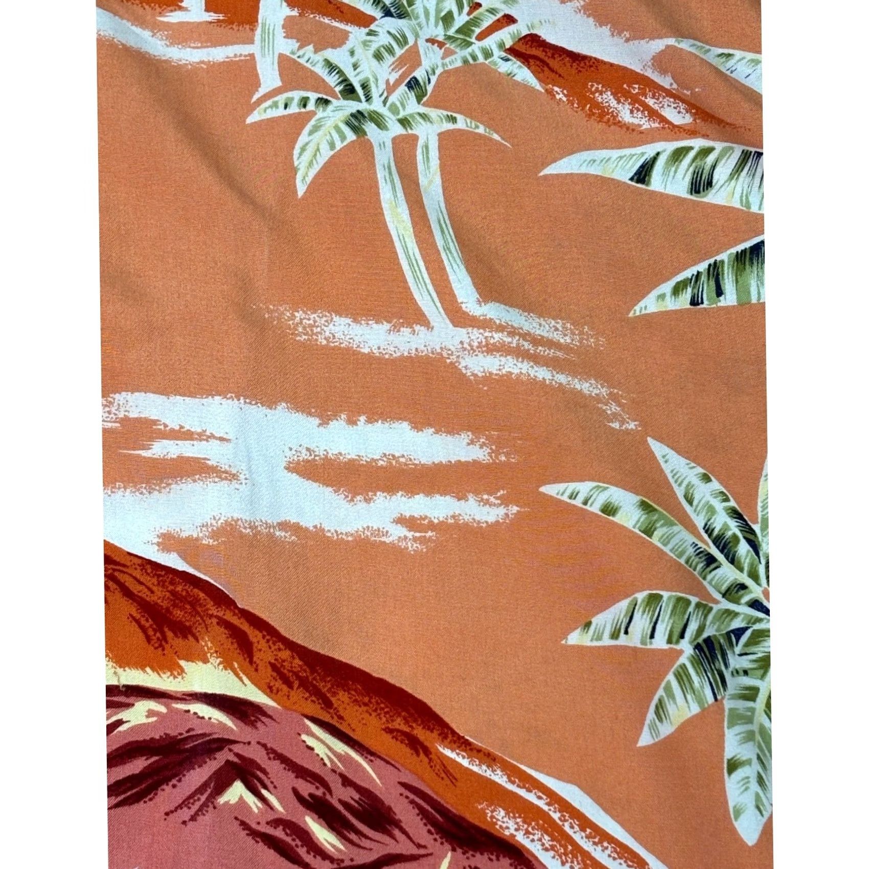 Tommy Bahama VINTAGE Tommy Bahama Orange Tropical Palm Tree Hawaiian Shirt Button-Up M Mens Short Sleeve Button-Down Collared 2X-2X? Size US M / EU 48-50 / 2 - 2 Thumbnail