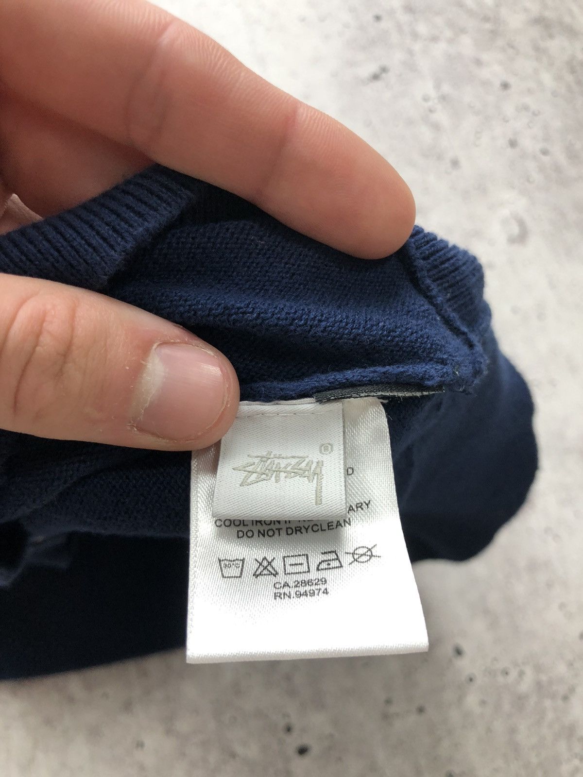 Stussy Stussy Full Zip LS Knit Polo Size US XL / EU 56 / 4 - 7 Thumbnail