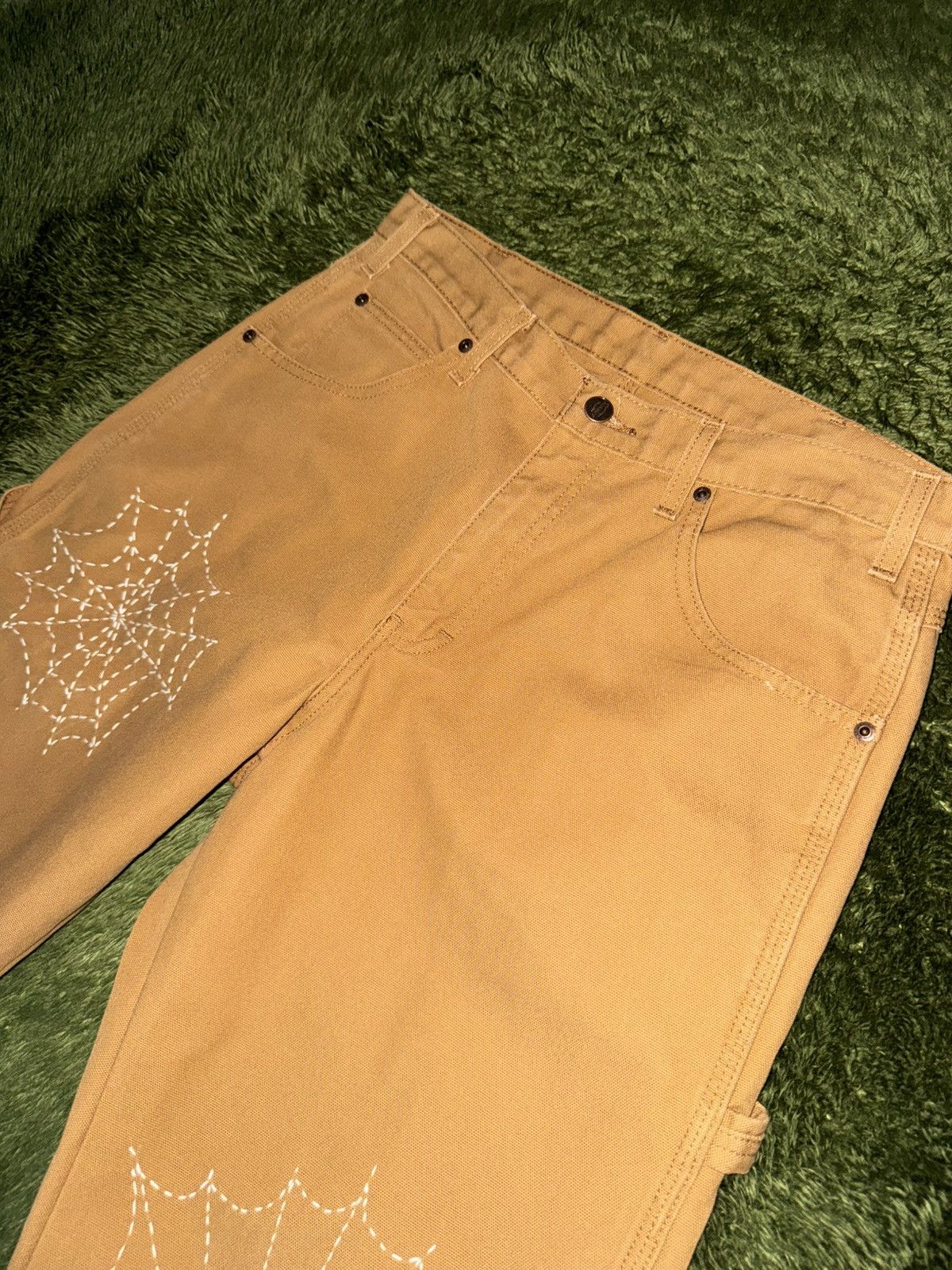Dickies [32x30] Dickies Sashiko Spider Web Custom Carpenter Pants Size US 32 / EU 48 - 2 Thumbnail