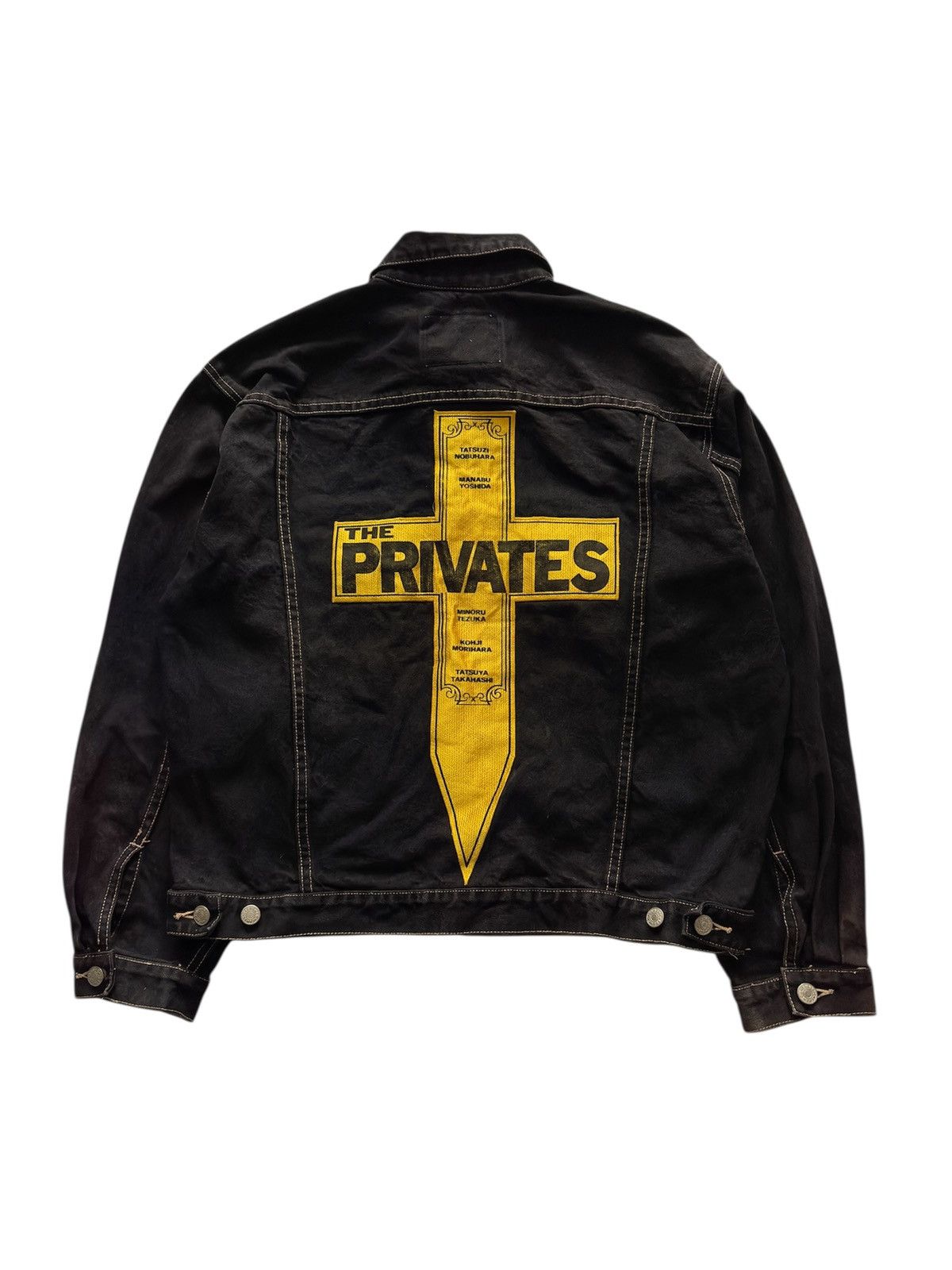 Japanese Brand THE PRIVATES Men's Denim Jacket, Size M,Black Size US M / EU 48-50 / 2 - 1 Thumbnail