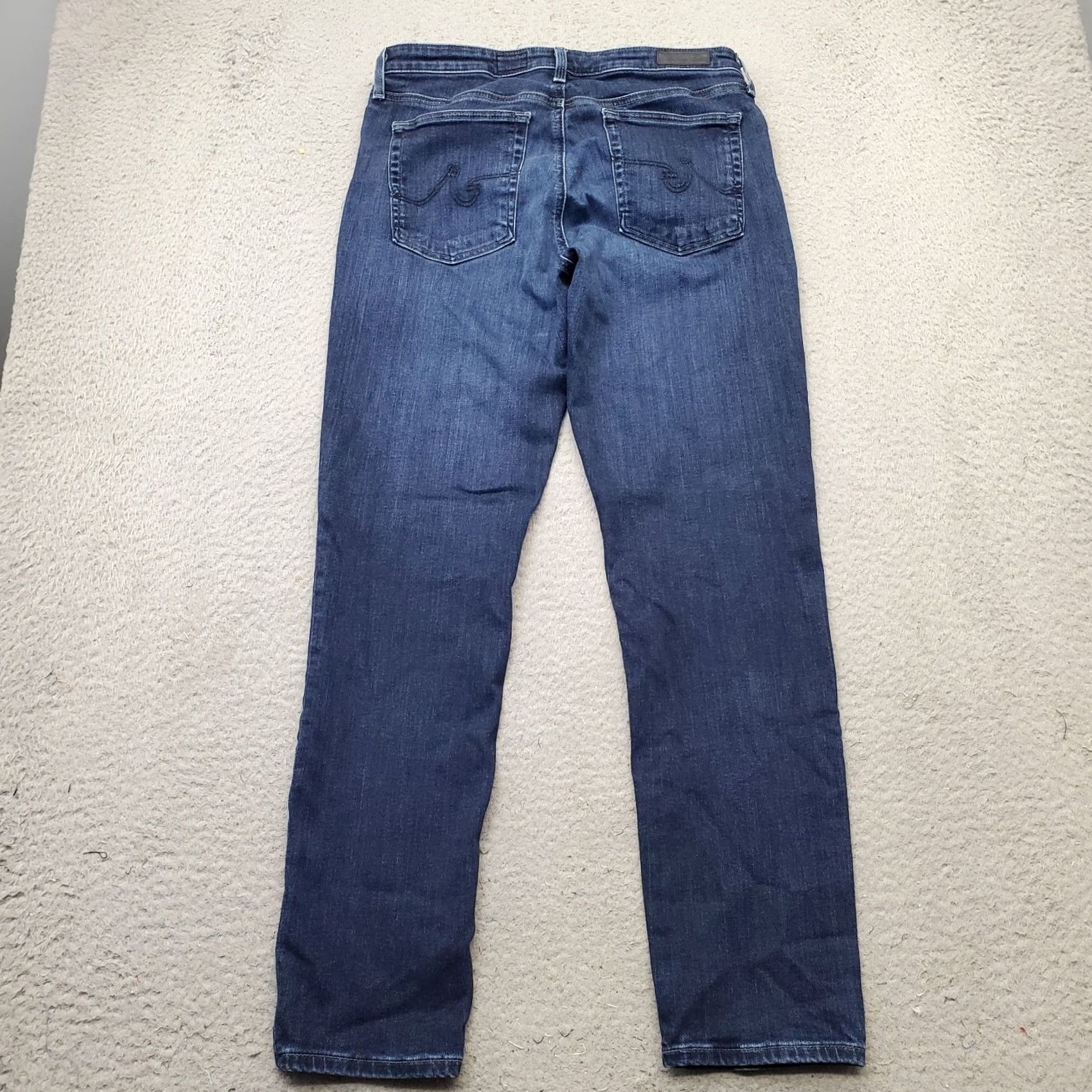 Denime AG Adriano Goldschmied Prima Cigarette Ankle Jeans Womens 30 Blue Denim Jeans 5-Pocket Regular Inseam 27.75" XS Size 30" / US 8 / IT 44 - 2 Thumbnail