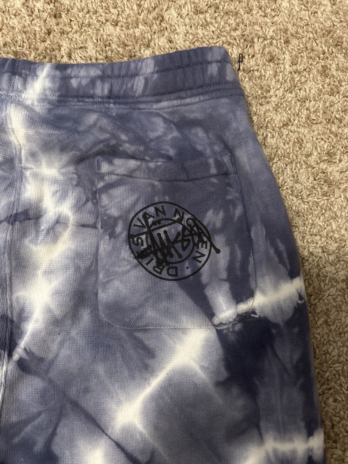 Dries Van Noten × Stussy Stussy Dries Van Noten Blue Tie Dye Sweatpants Size Medium Size US 32 / EU 48 - 5 Thumbnail