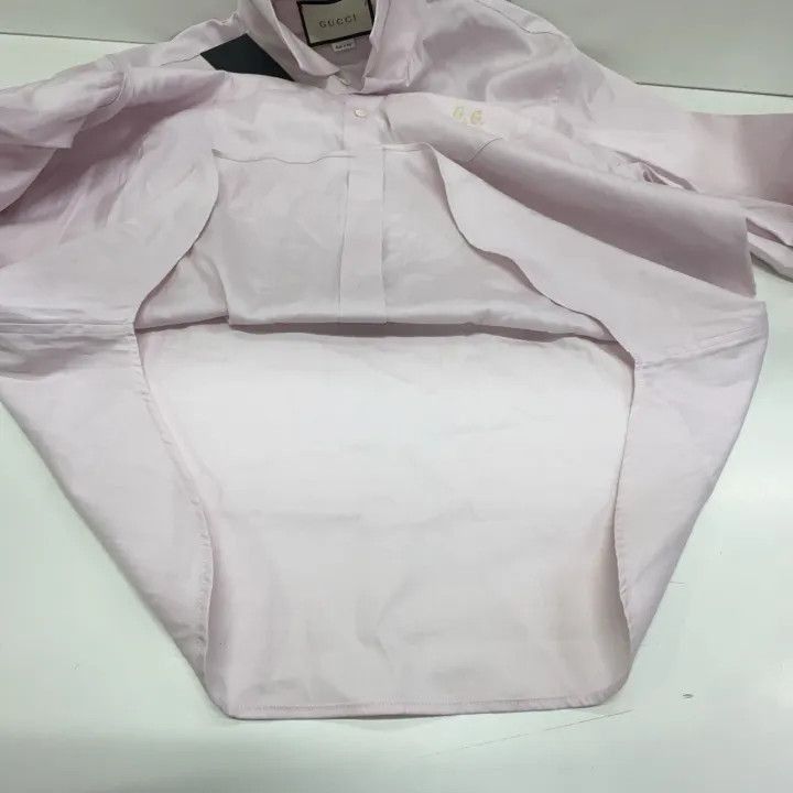 Gucci Gucci Gucci GG Embroidered Cotton Shirt for Men -2506 Size US L / EU 52-54 / 3 - 9 Thumbnail