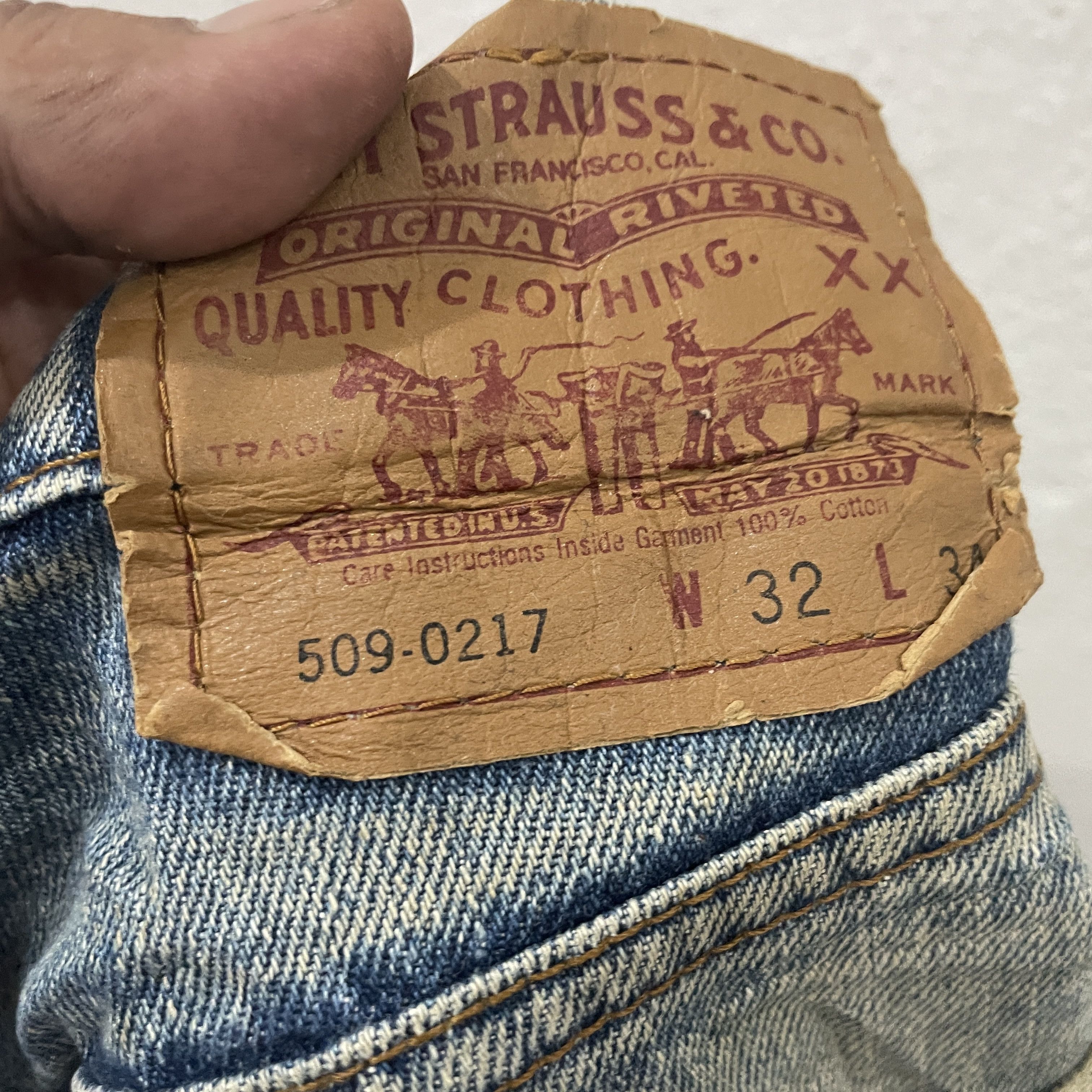 Levi's Vintage Y2k Levis 509-0217 Denim Jeans Size US 30 / EU 46 - 6 Thumbnail