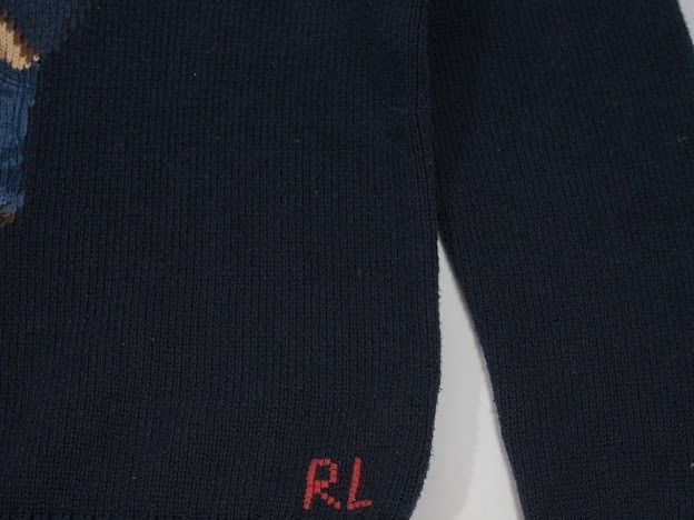 Polo Ralph Lauren Polo Ralph Laảuen Iconic Bear Cotton Sweater Navy Size US XS / EU 42 / 0 - 4 Thumbnail