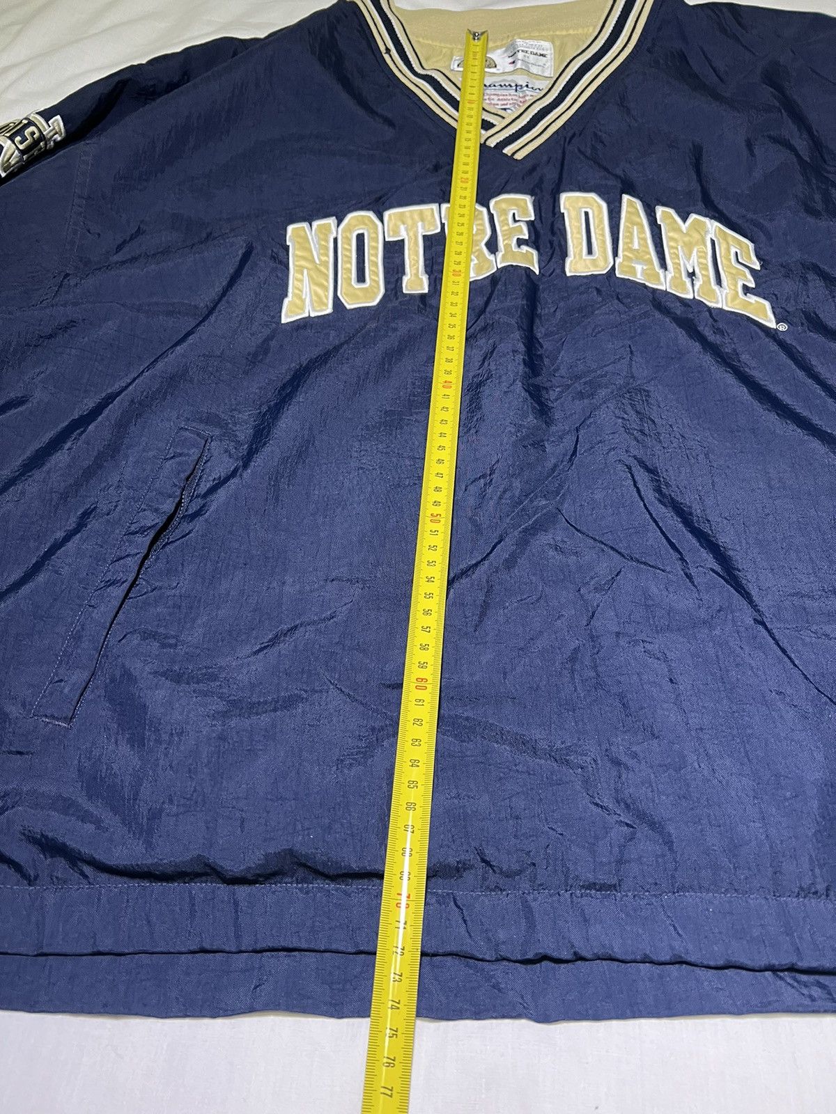 Vintage VINTAGE 90S OVERSIZE NYLON NOTRE DAM SWEATSHIRT FOOTBALL Size US XL / EU 56 / 4 - 21 Thumbnail