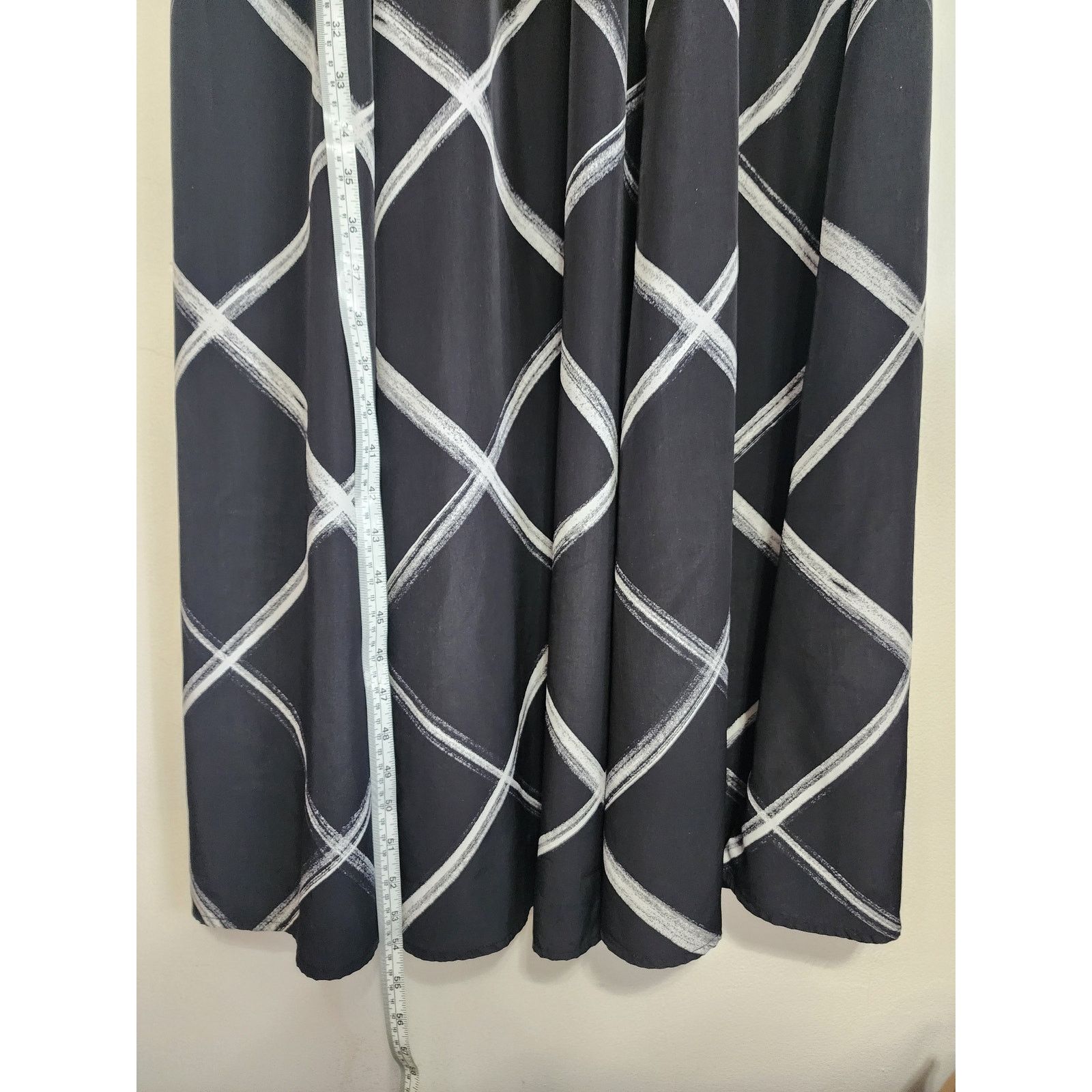 Other C EST. 1946 Black White Geometric Maxi Dress Petite Large Size L / US 10 / IT 46 - 4 Thumbnail