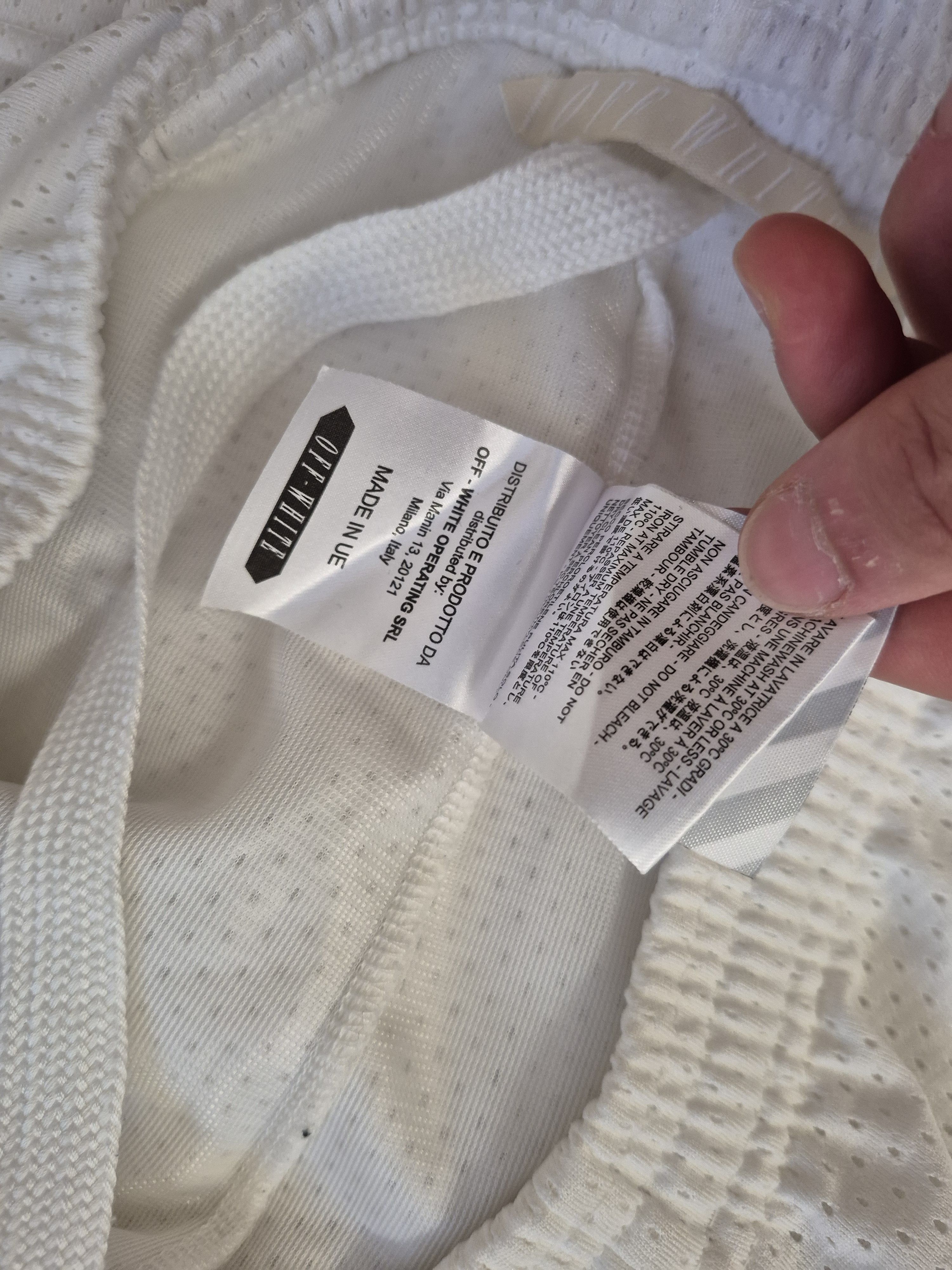 Off-White Off White Mesh Blue Collar Shorts Virgil Medium Size US 32 / EU 48 - 7 Thumbnail