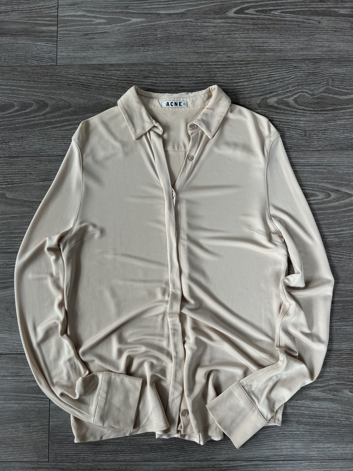 Acne Studios ‼️Vintage Acne Studios SS13 Sloan Jersey Viscose Blouses‼️ Size XS / US 0-2 / IT 36-38 - 3 Thumbnail