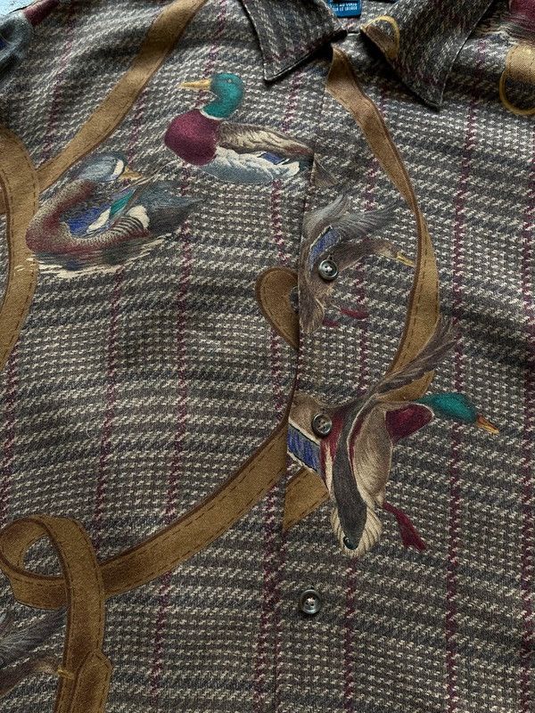 Polo Ralph Lauren Polo Ralph Lauren Sz 10 Duck Shirt Viscose Vintage 90s Size M / US 6-8 / IT 42-44 - 5 Thumbnail