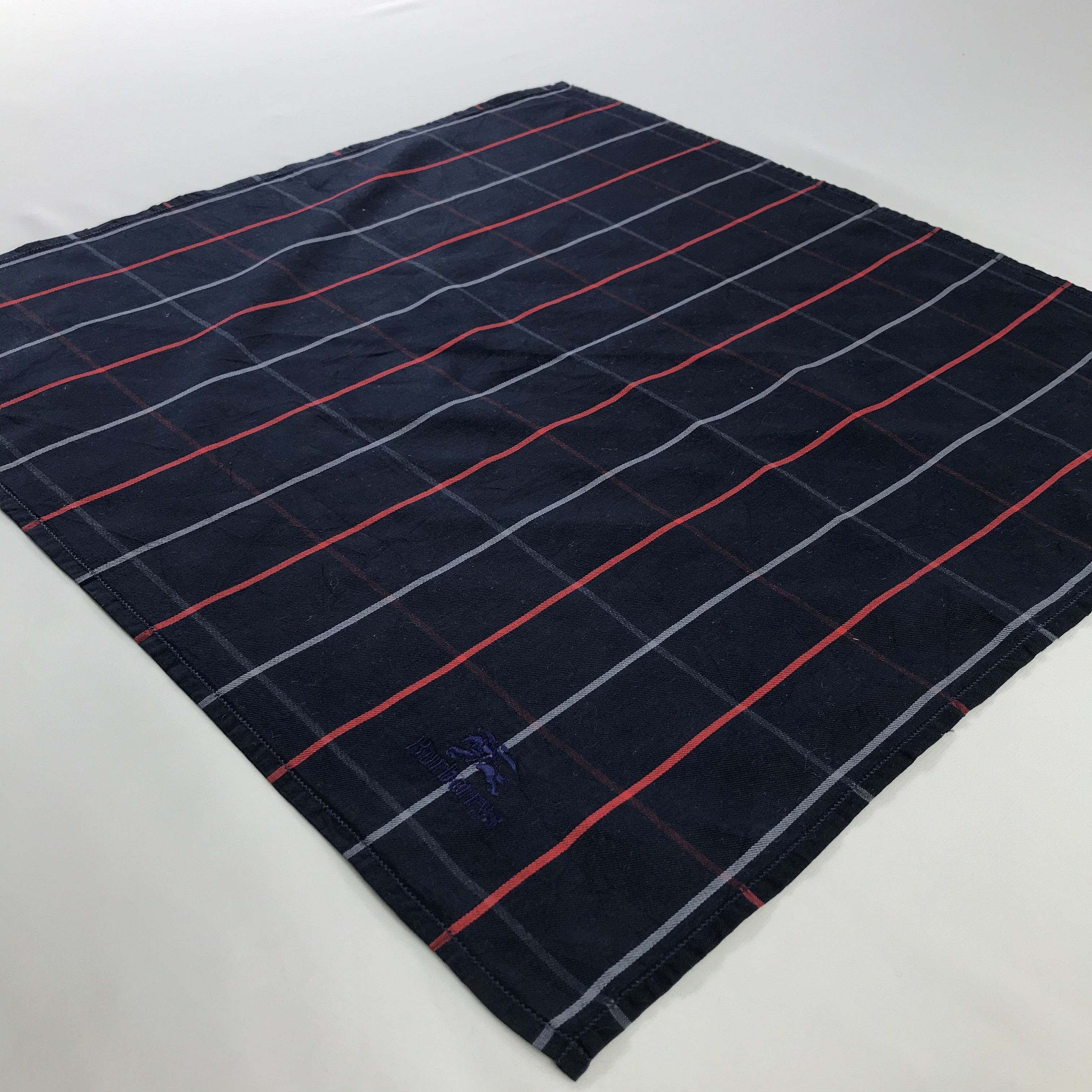 Burberry × Vintage Burberry Bandana / Handkerchief / Neckerchief - S749 Size ONE SIZE - 2 Thumbnail