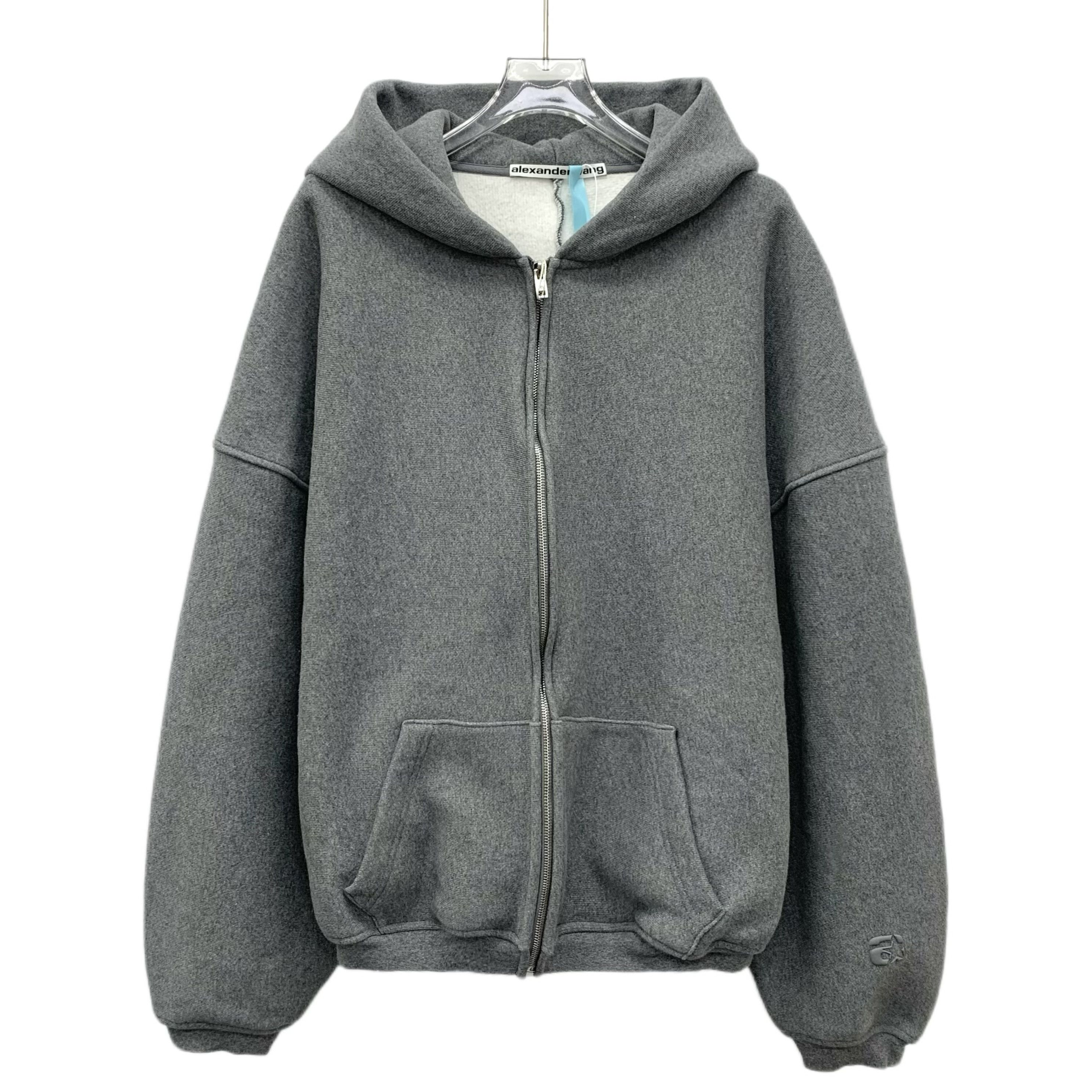 Alexander Wang Alexander Wang Logo Zip Hoodie Grey (S) Size US S / EU 44-46 / 1 - 1 Thumbnail