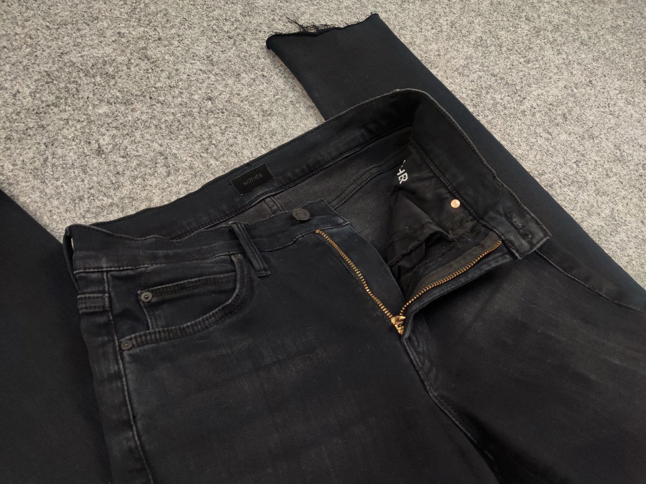 MOTHER Mother Design rascal ankle snippet Black Denim Jeans Size 26" / US 2 / IT 38 - 13 Thumbnail