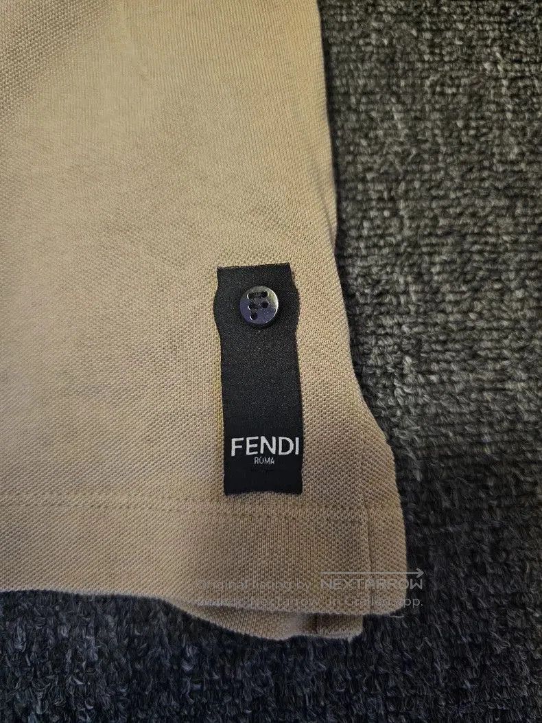 Fendi Fendi Beige Short Sleeve Polo Shirt. Size US XL / EU 56 / 4 - 3 Thumbnail